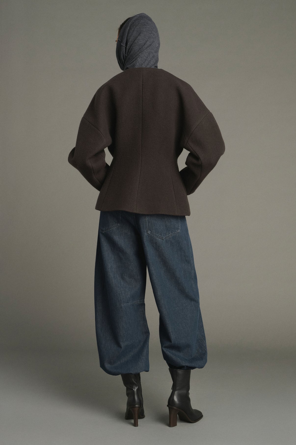 Jacke France – Ebenholzgrün – Baumwolle – Damen vue 2