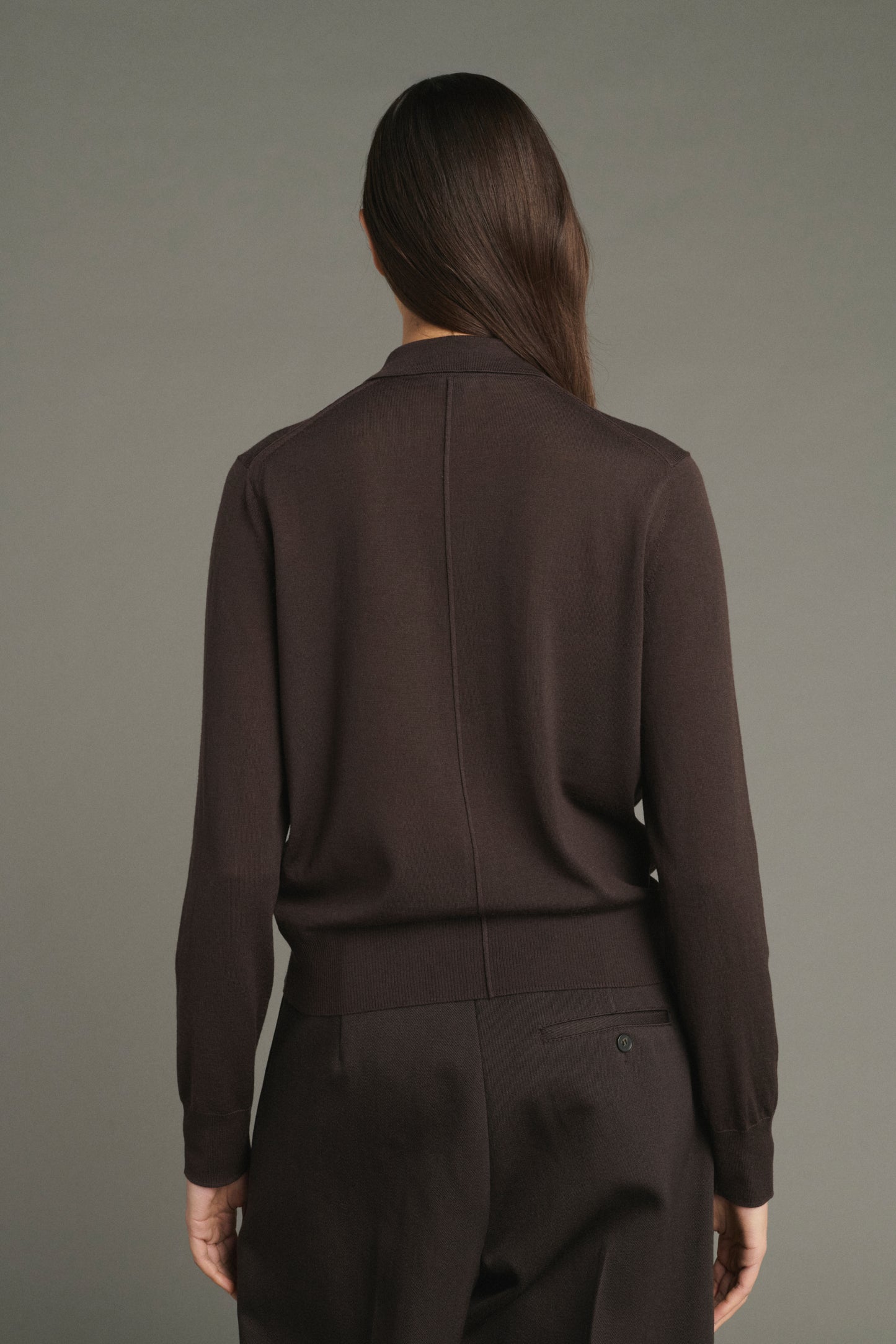 Cardigan Hailey – Schokolade – Merinowolle – Damen