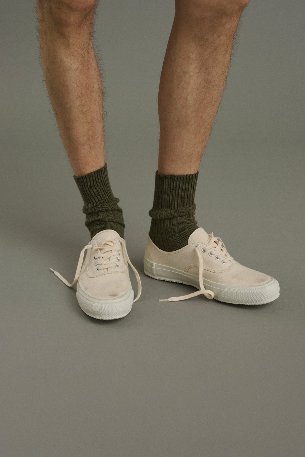 Socken Barth - Khaki - Baumwolle - Herren vue 2