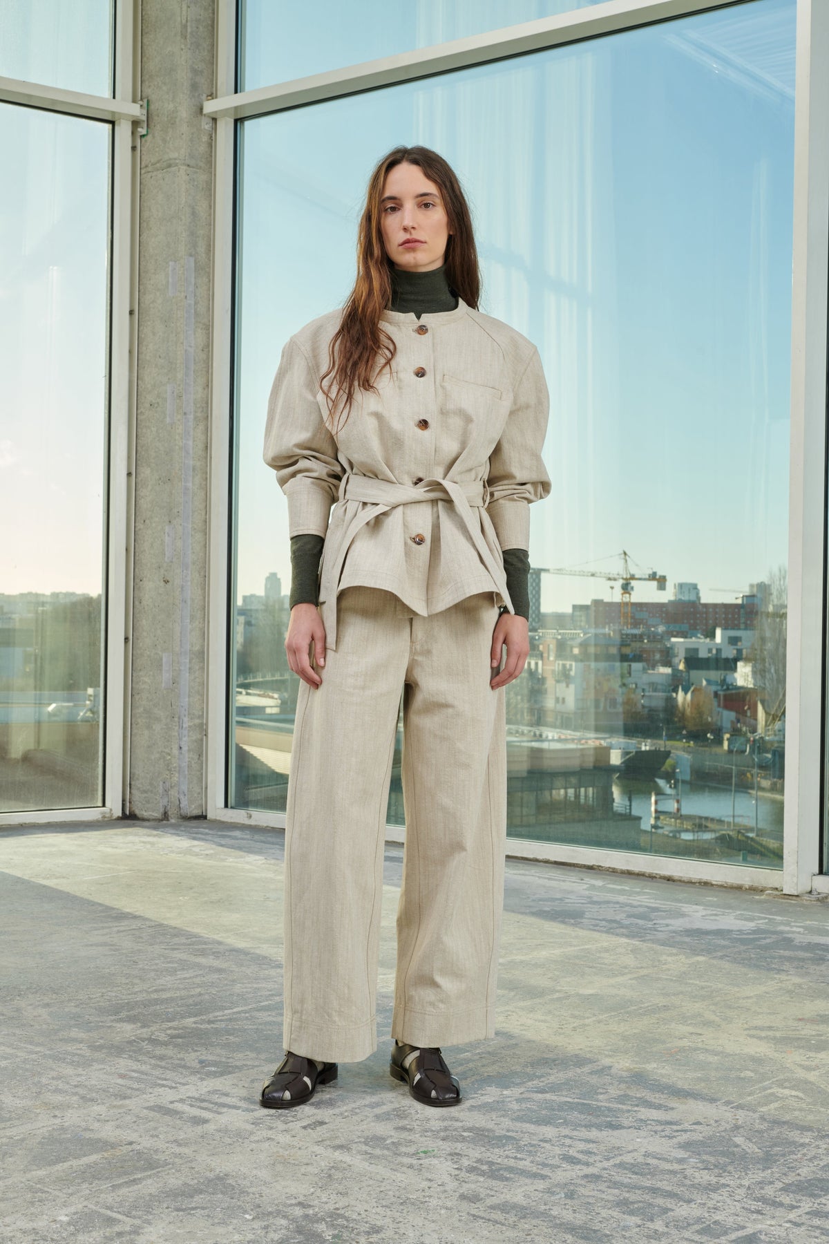 HOSE PEPINO BEIGE/ECRU