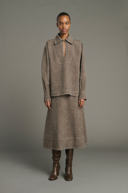 Rock Janelle - Braun Meliert - Damen