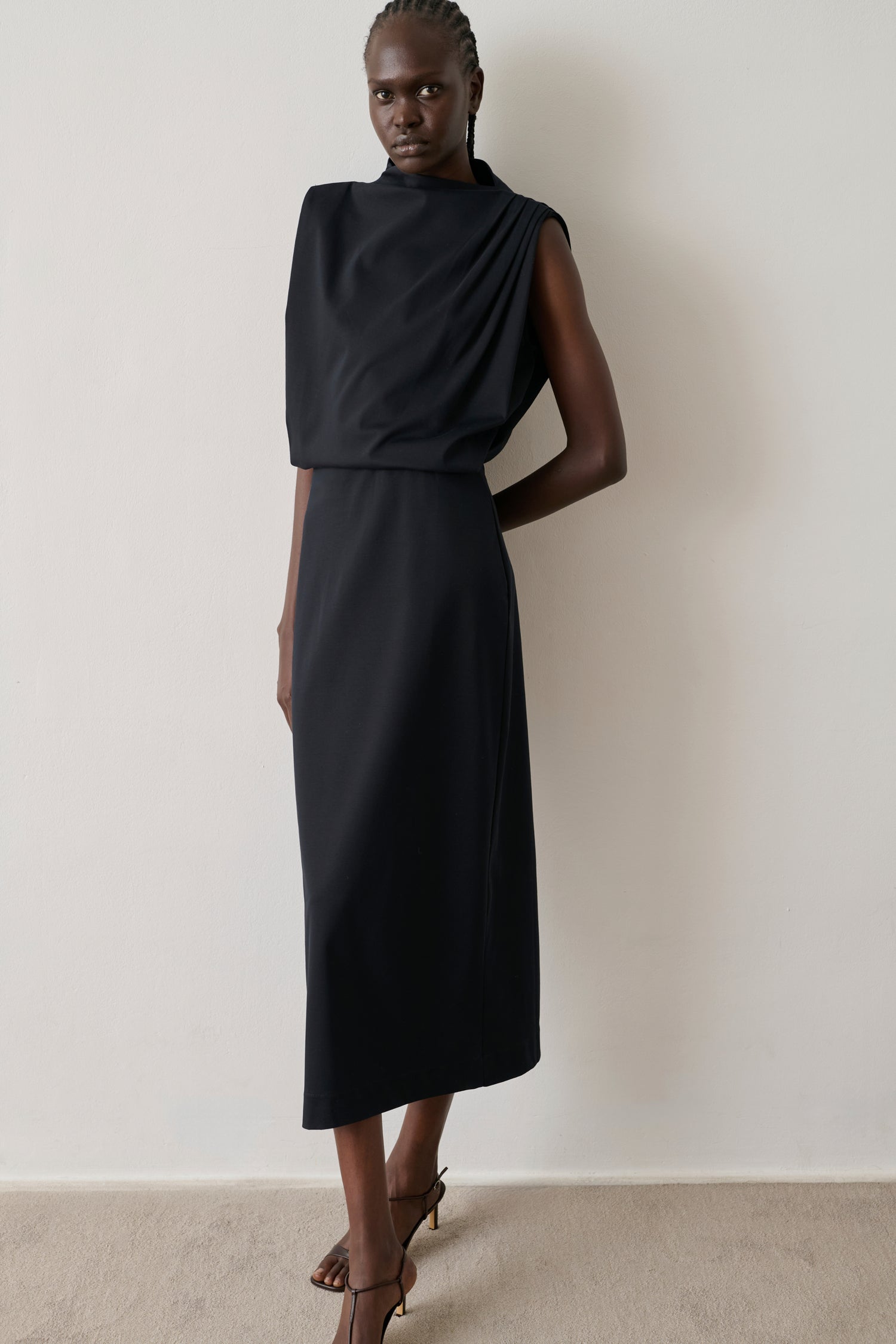 Kleid Gemma - Schwarz - Baumwolle - Damen