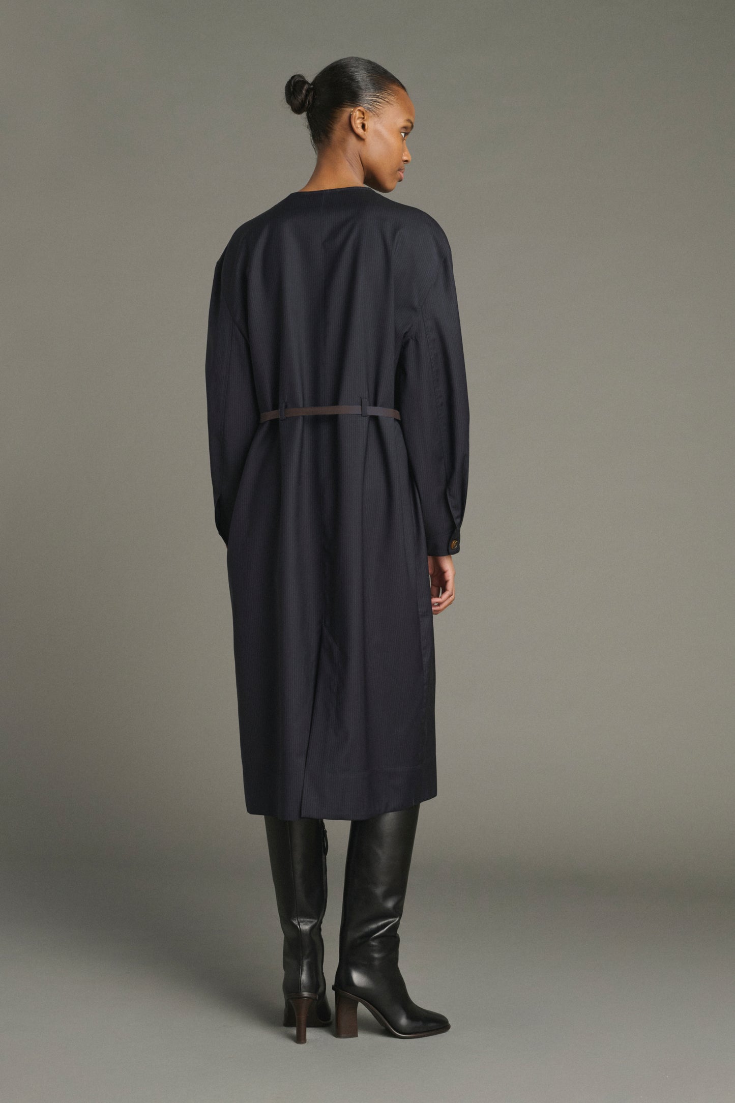 Kleid Helie – Blau/Navy – Wolle – Damen