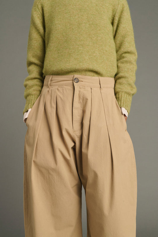 Hose Lambert – Beige – Baumwolle – Damen