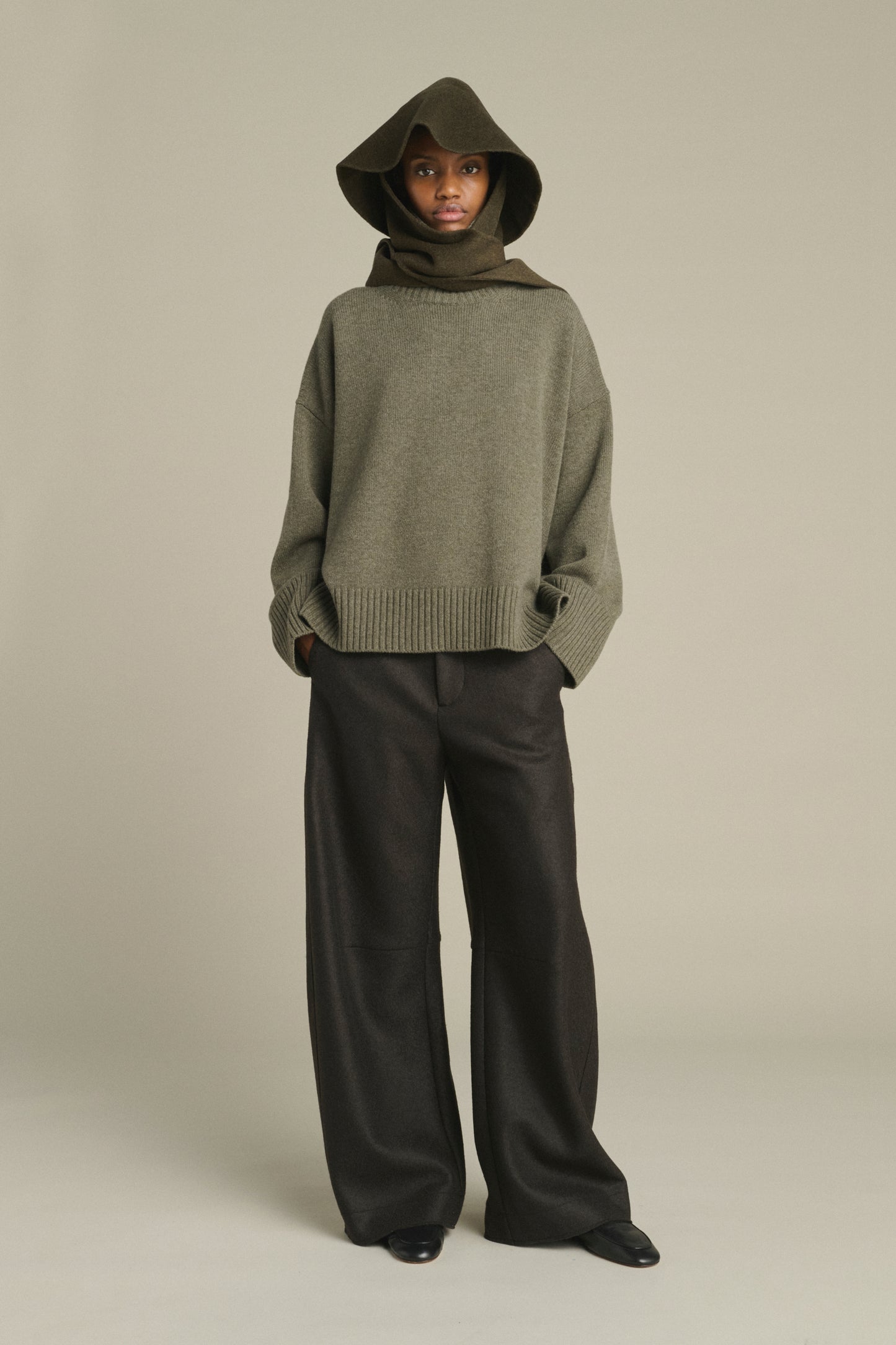 Hut Faron – Khaki Meliert – Wolle – Damen