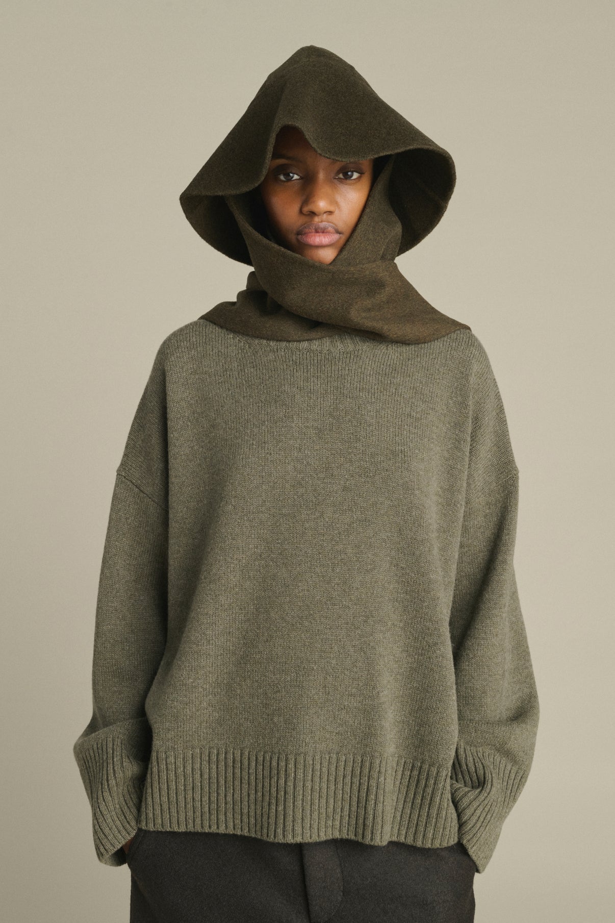 Hut Faron – Khaki Meliert – Wolle – Damen vue 2