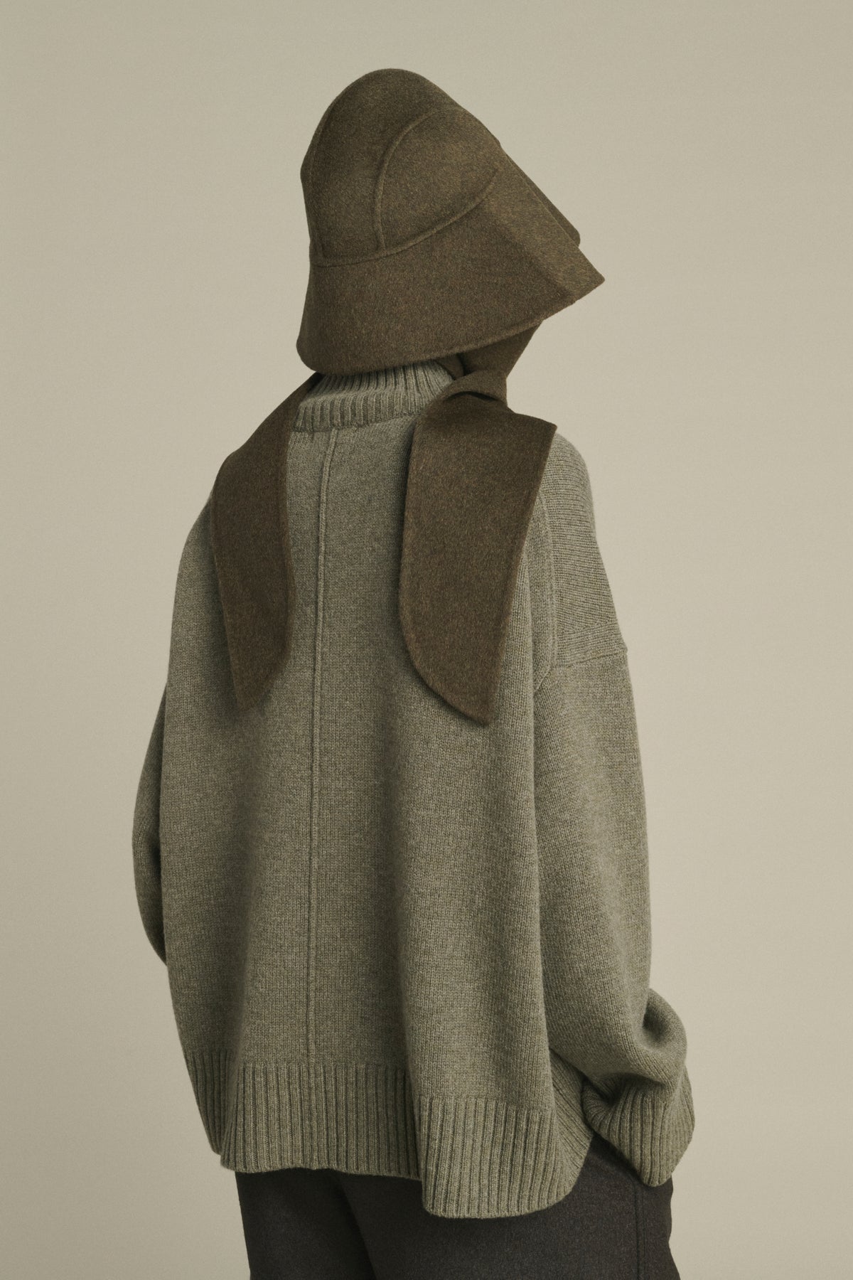 Hut Faron – Khaki Meliert – Wolle – Damen vue 4