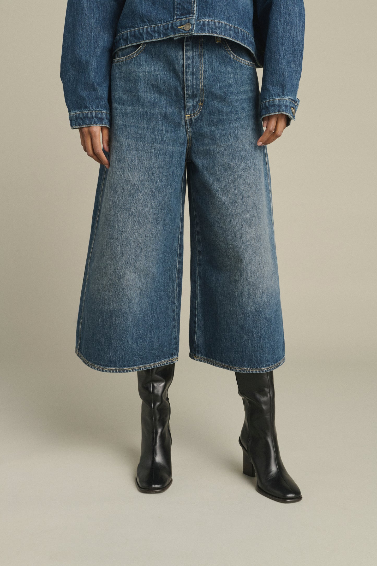 Bermuda Joyce – Denim Blau Gewaschen – Baumwolle – Damen