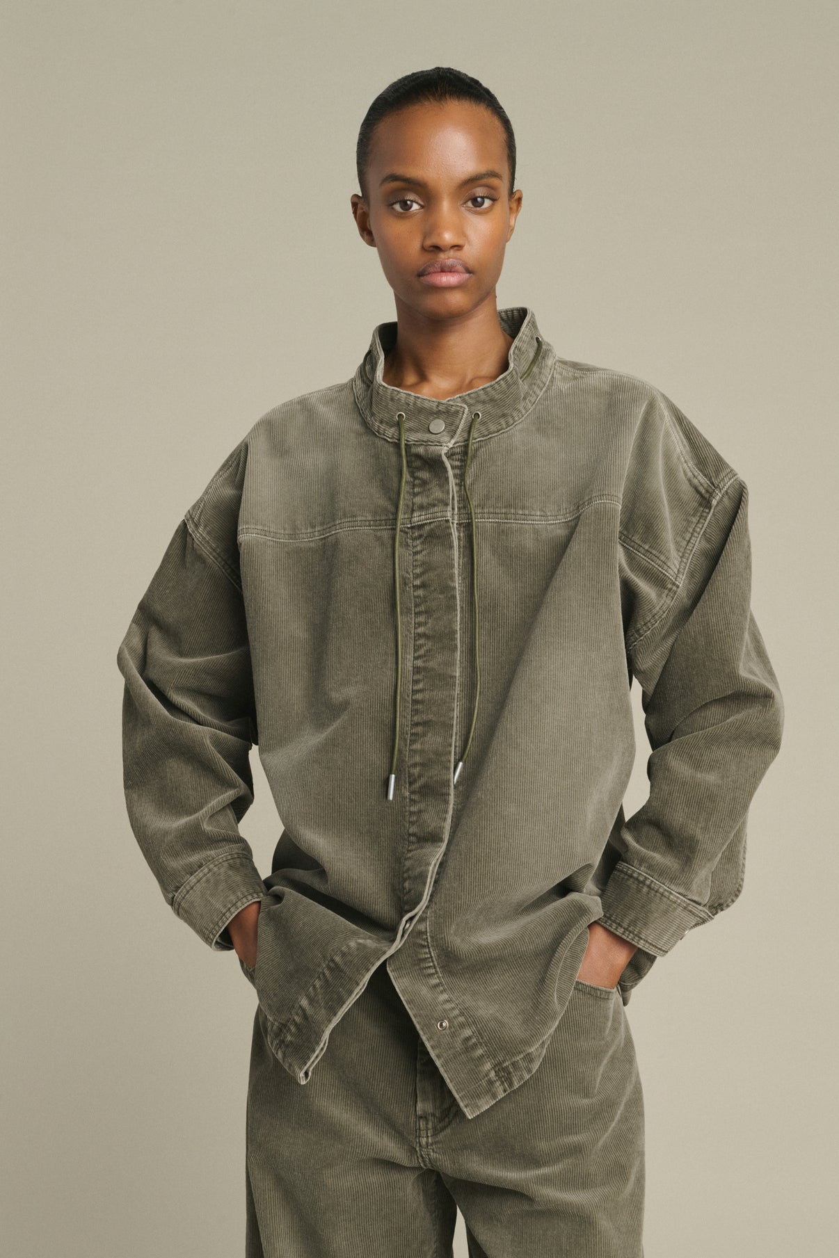Lima shirt - Grey - Cotton - Women vue 1