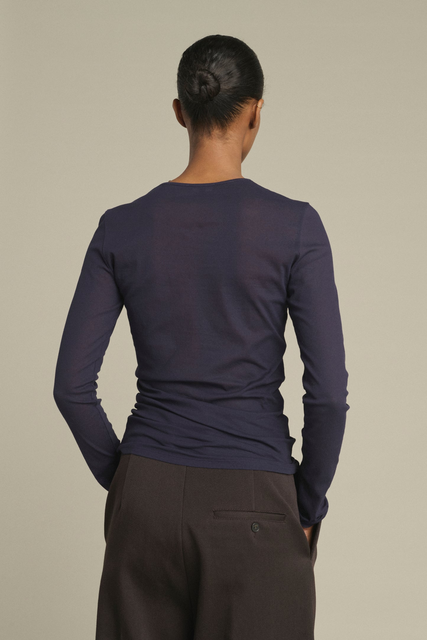 T-Shirt Jia – Dunkles Violett – Baumwolle – Damen