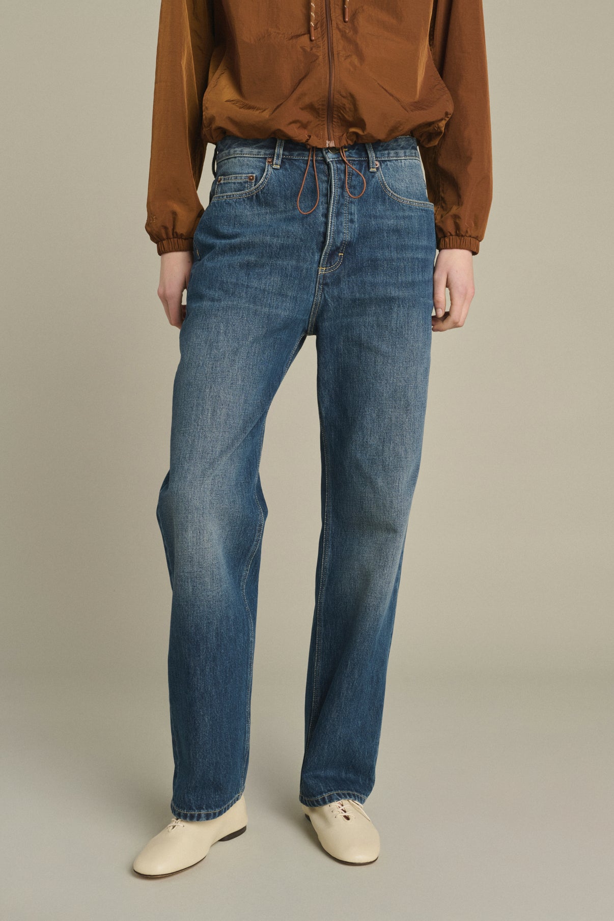 Jeans Lucien - Washed Blue denim - Coton - Women vue 3