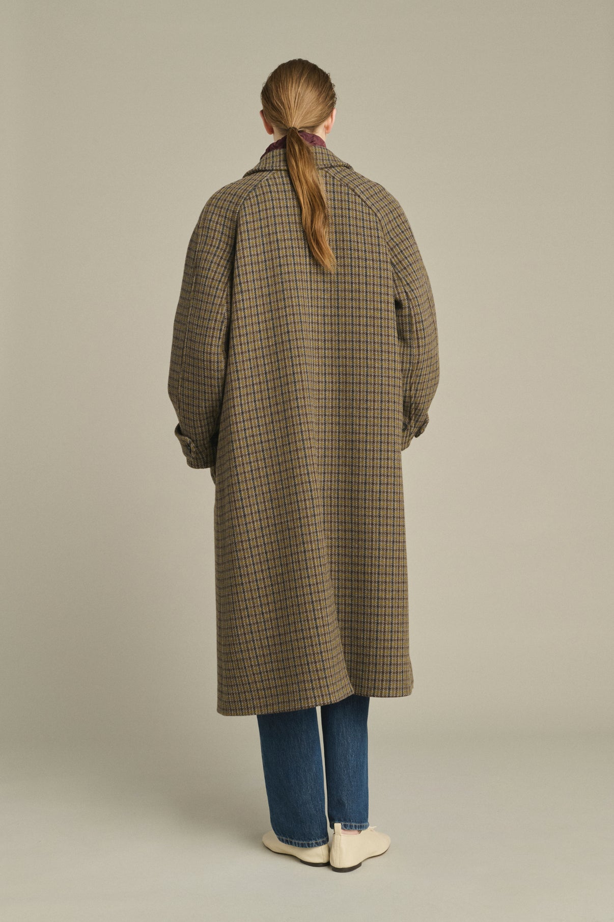 Berlin coat - Grey/Khaki - Wool - Women vue 2