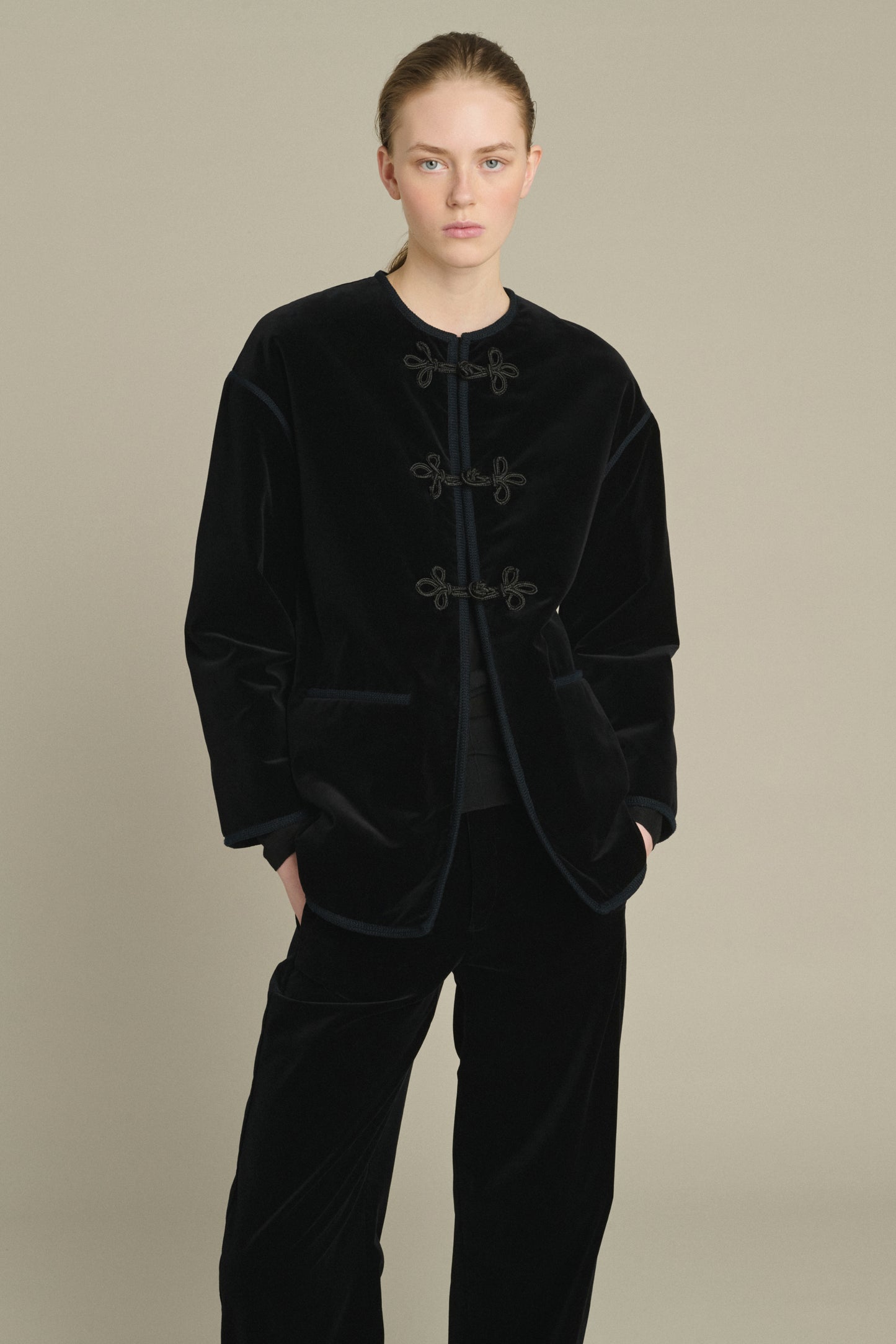 Lutetia Jacket - Black - Cotton - Women