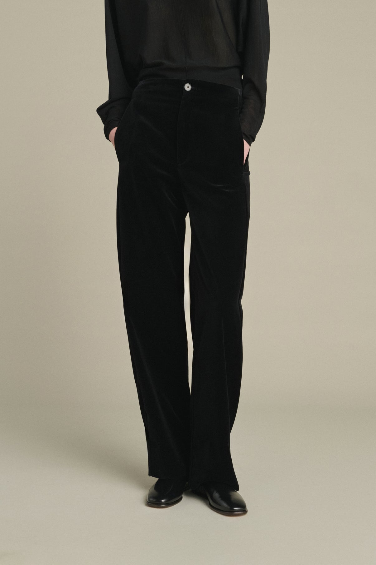 Celestin Trousers - Black - Cotton - Women vue 3