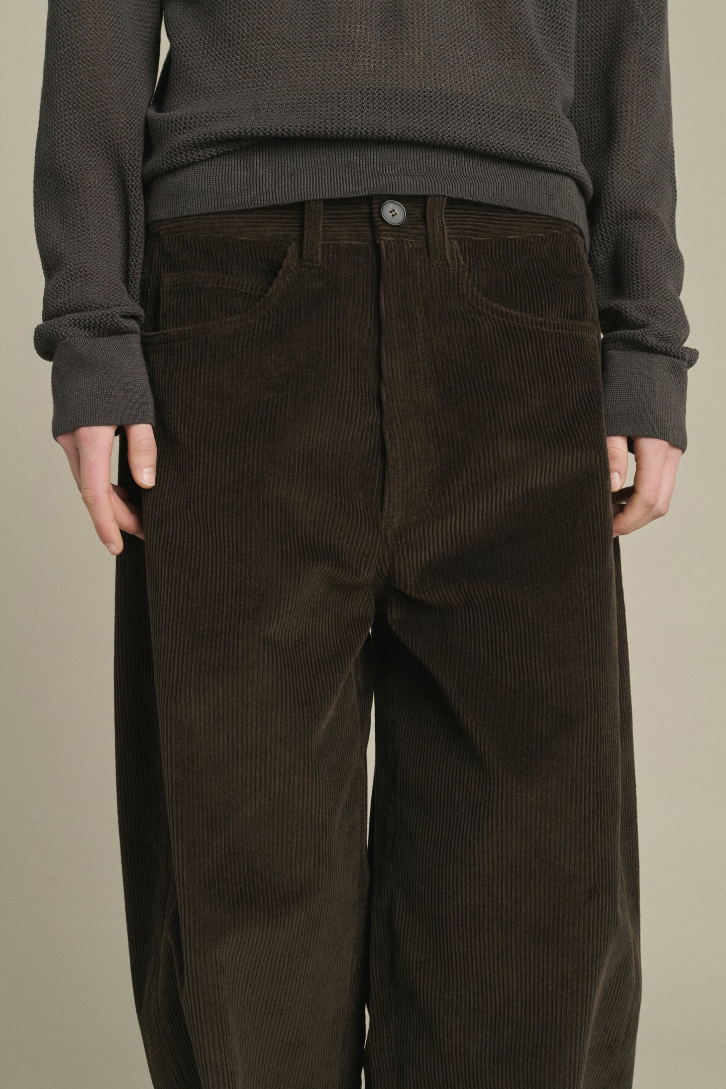 Gunther Trousers - Dark Brown - Cotton - Women