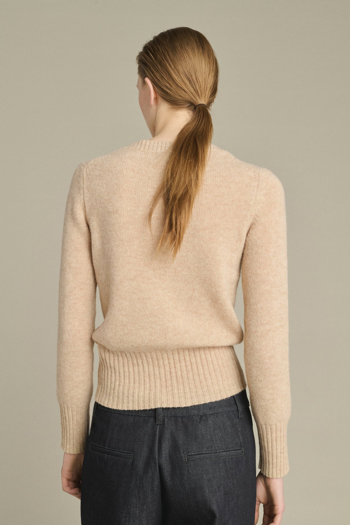 Pullover Gipsy – Ecru Meliert – Merinowolle – Damen vue 4