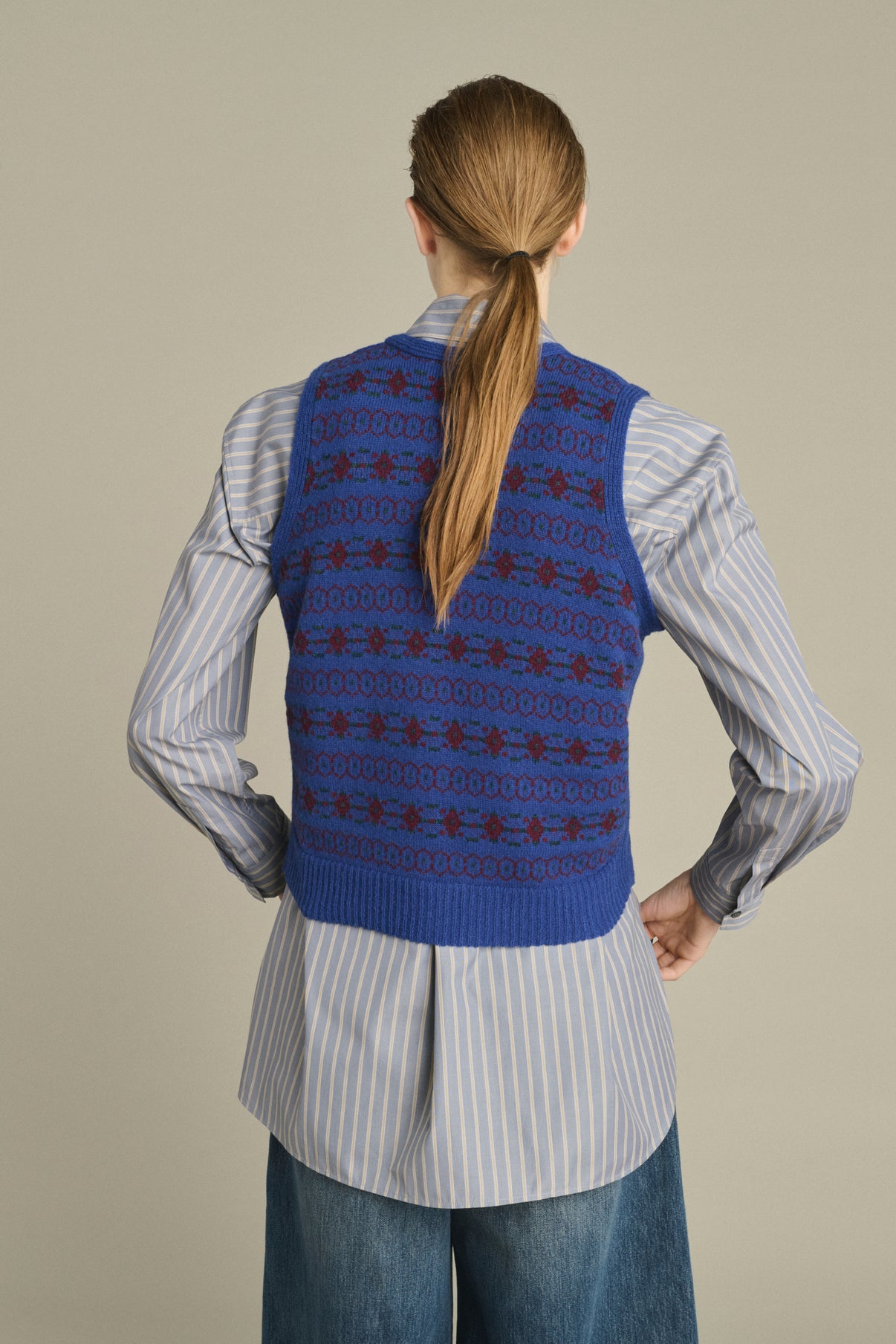 Pullover Ileana - Multico Violett - Merinowolle - Damen vue 4
