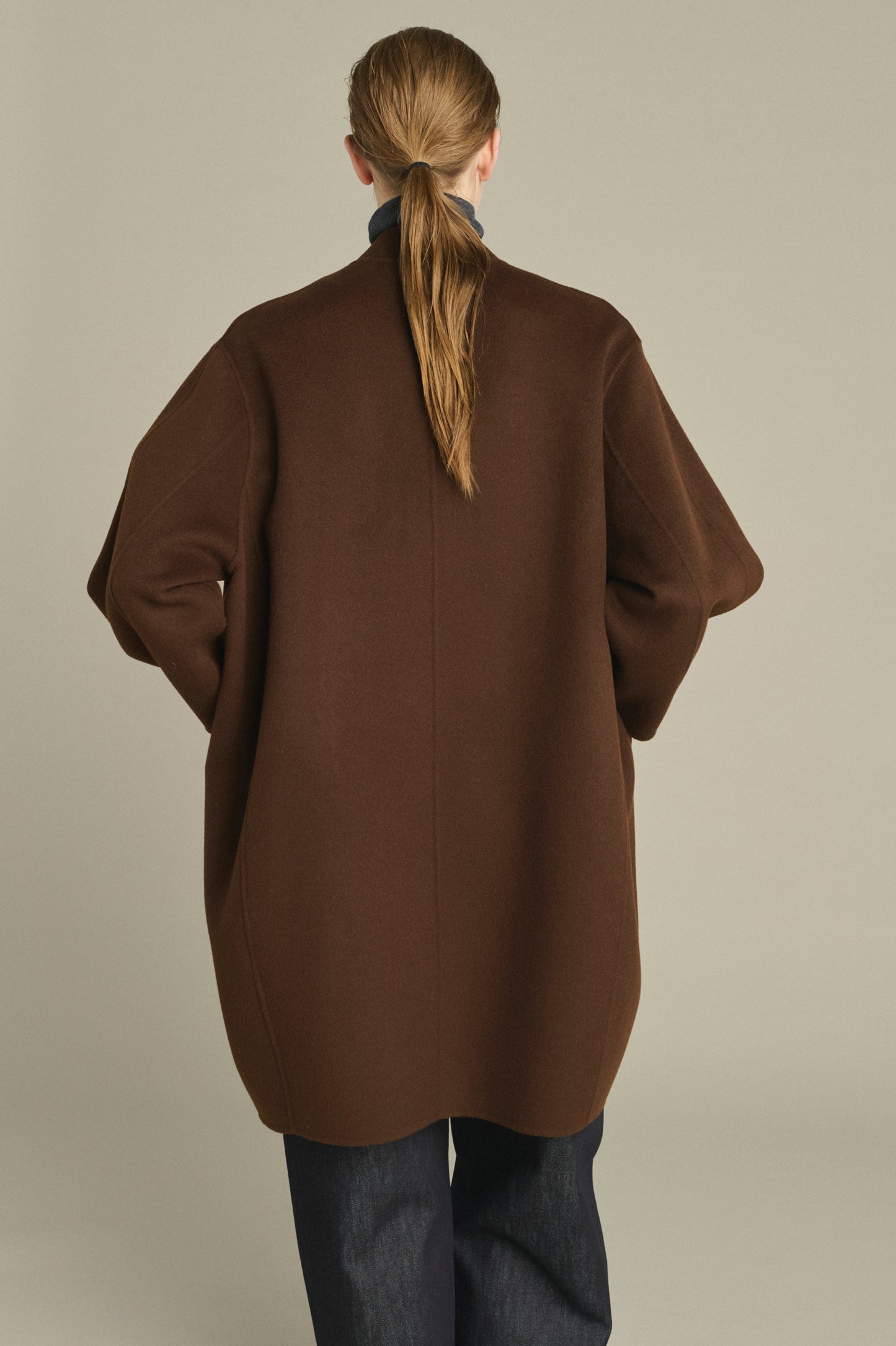 Beaulieu Coat - Chocolate - Wool - Women