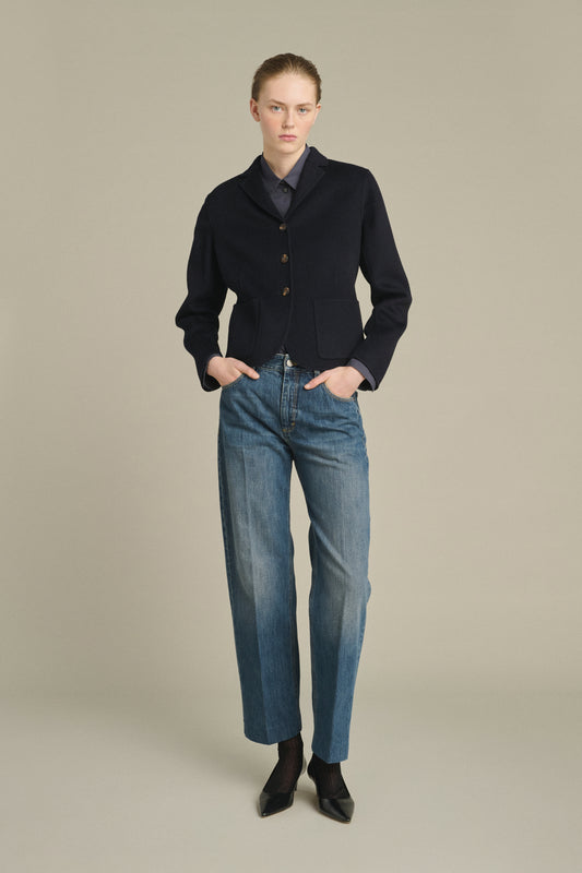 Hespera Jacket - Deep Navy - Wool - Women
