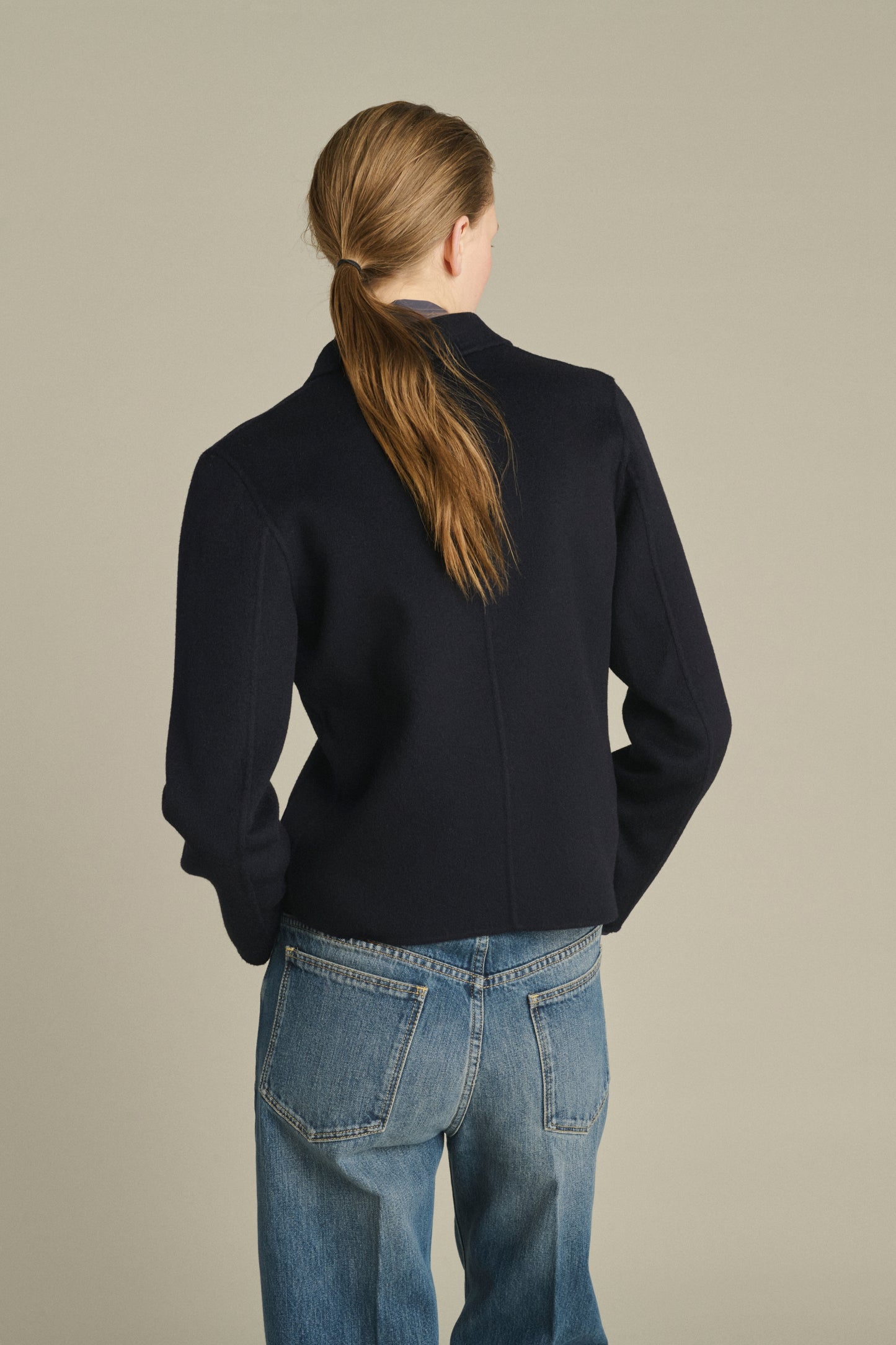Jacke Hespera – Deep Navy – Wolle – Damen