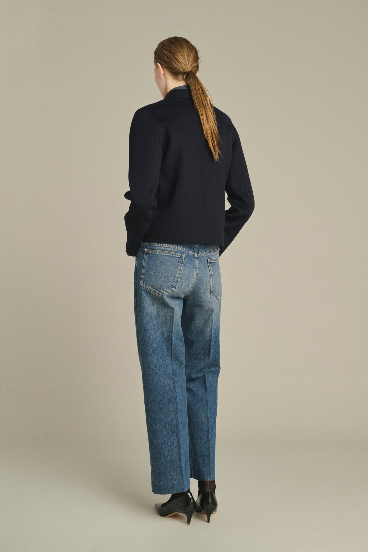 Jacke Hespera – Deep Navy – Wolle – Damen vue 2