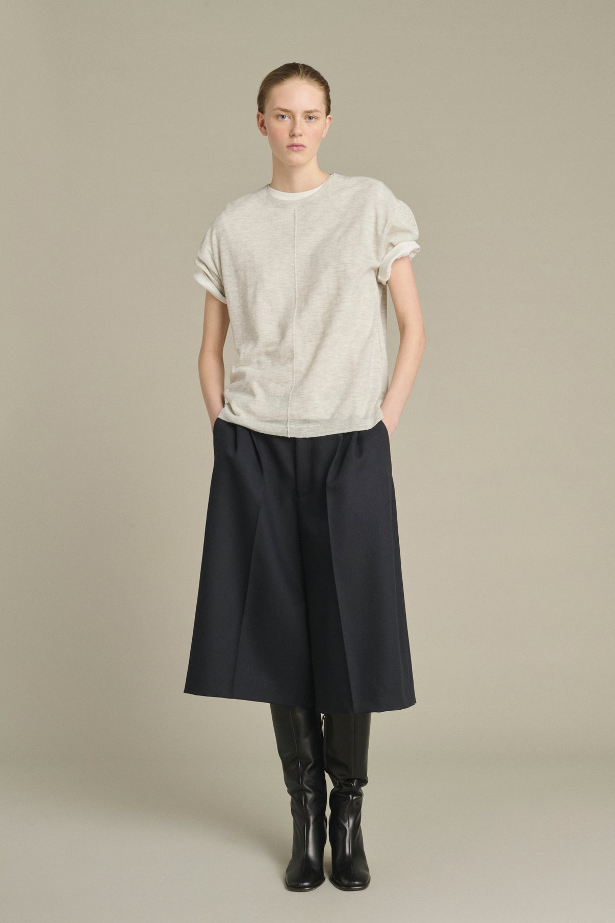Pullover Kyo – Hellgrau – Damen vue 3