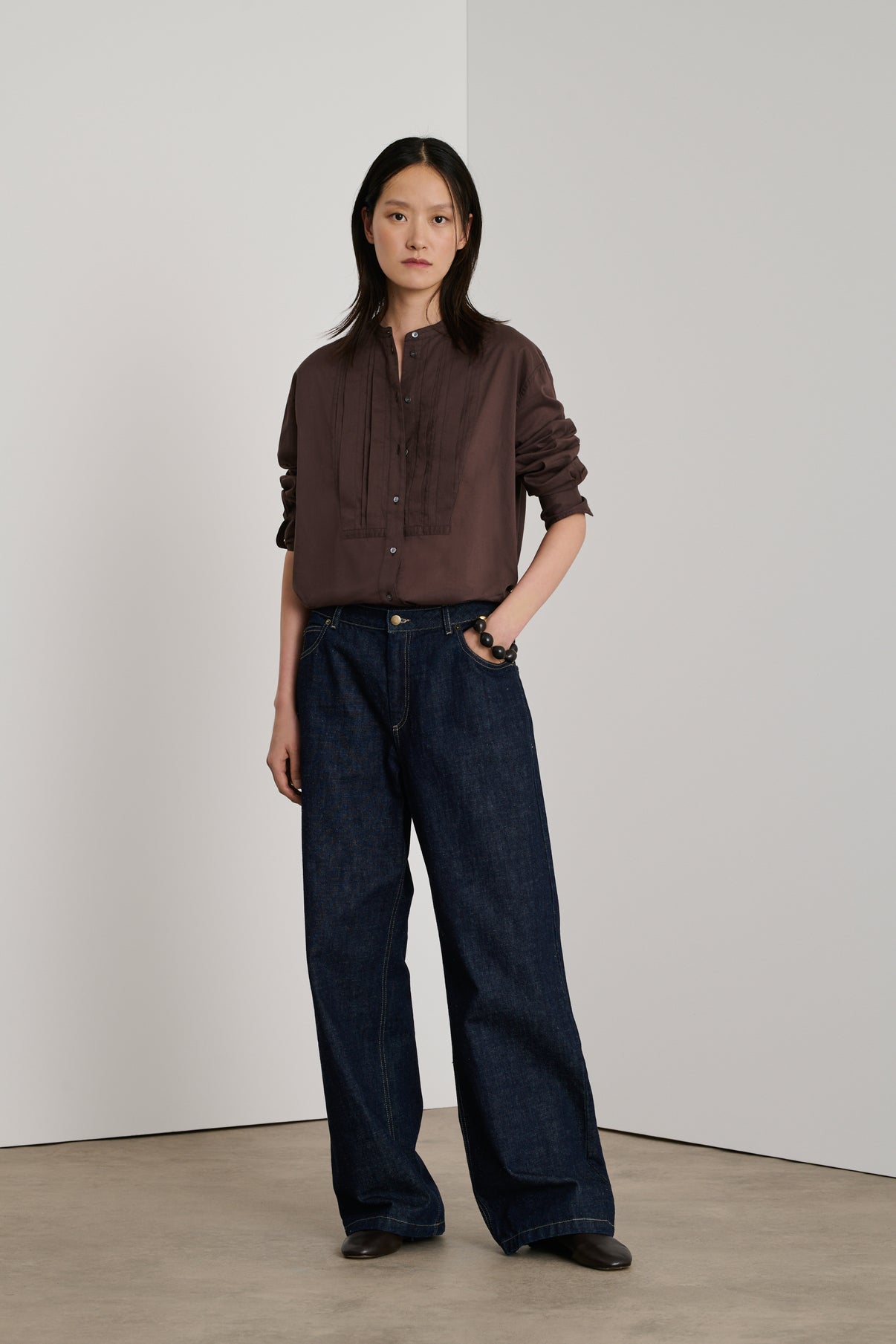 Blouse Eleanore - Marron - Coton - Femme vue 3