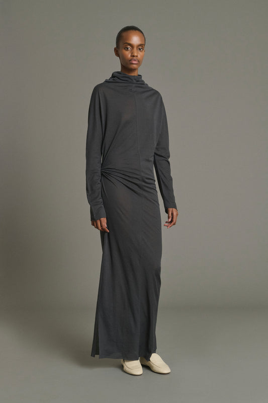 Kleid Lola - Anthrazitgrau - Baumwolle - Damen