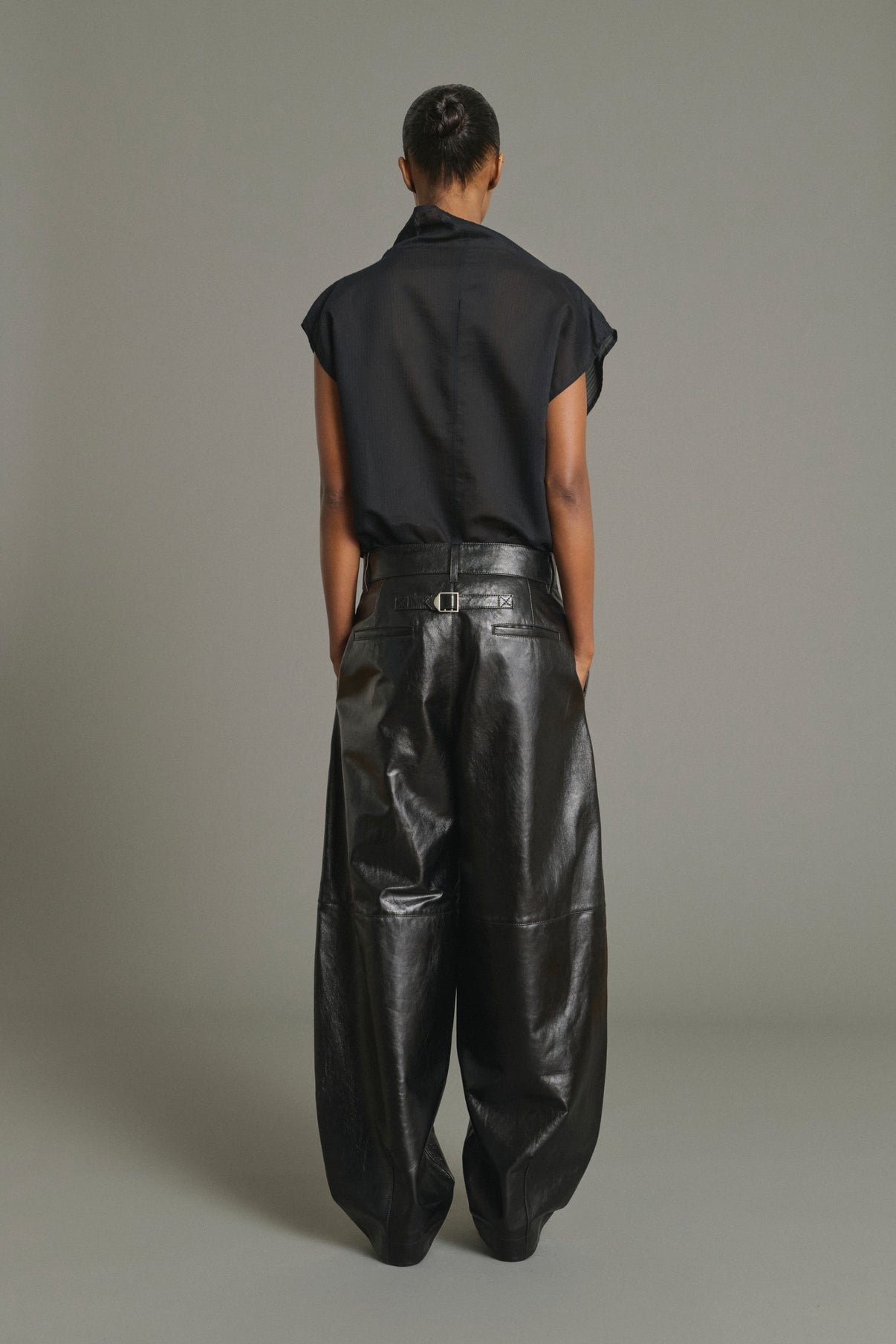 Bluse Izumi - Schwarz - Baumwolle - Damen vue 2