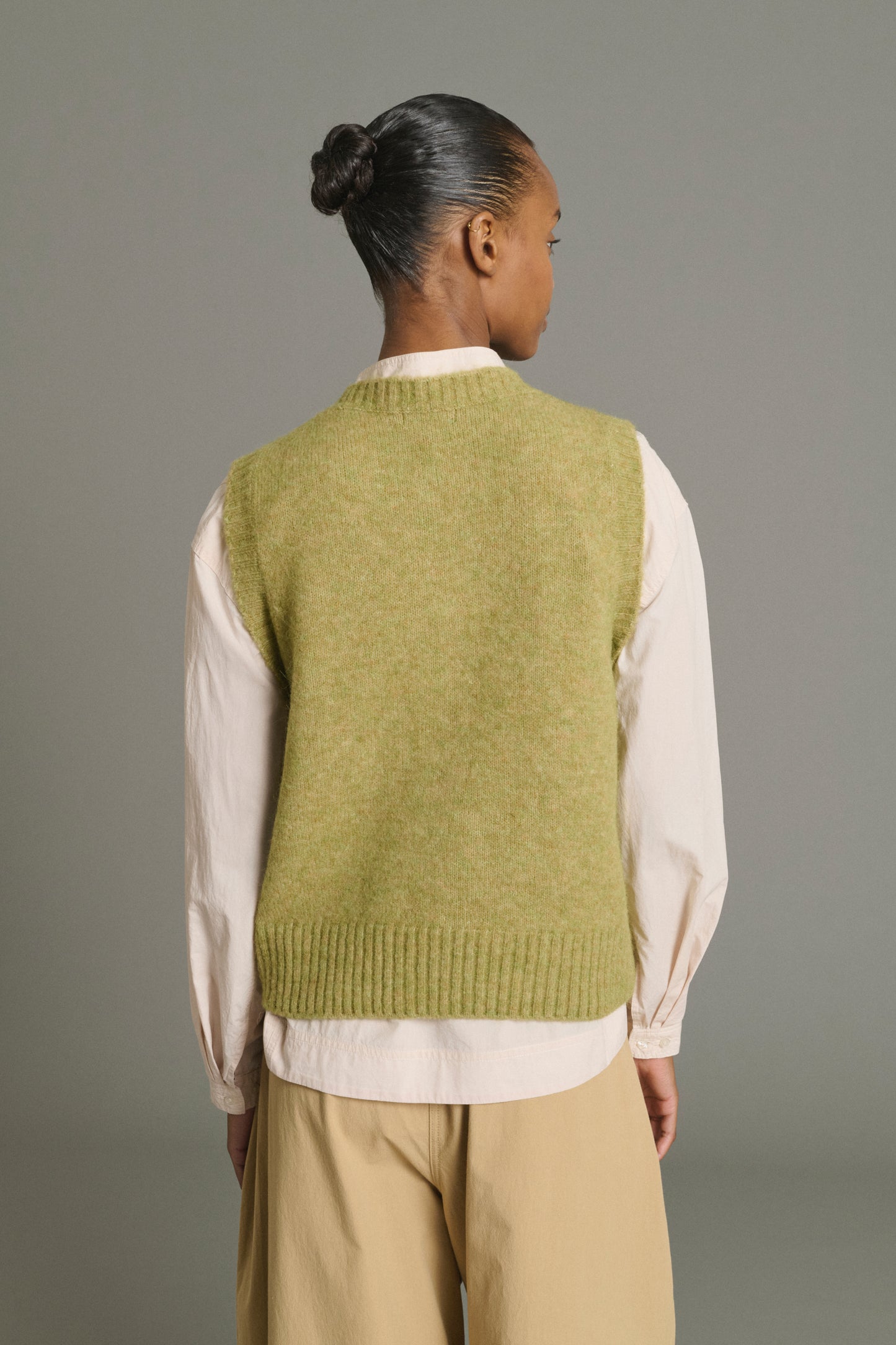 Namaste Pullover - Sage - Wool - Women