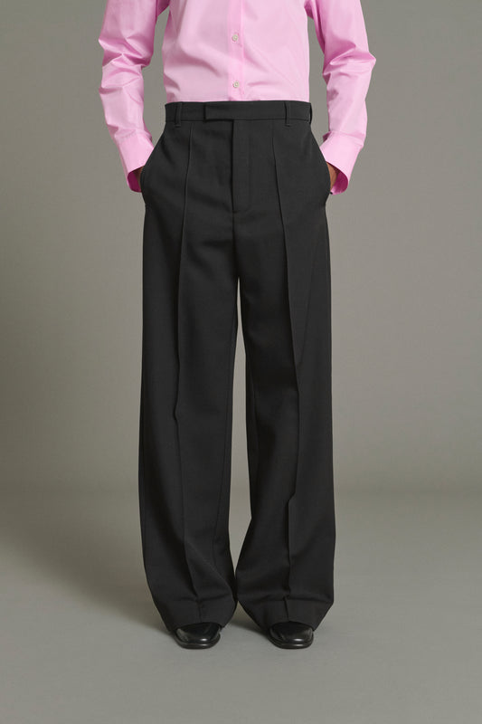 Hose Leo - Schwarz - Wolle - Damen