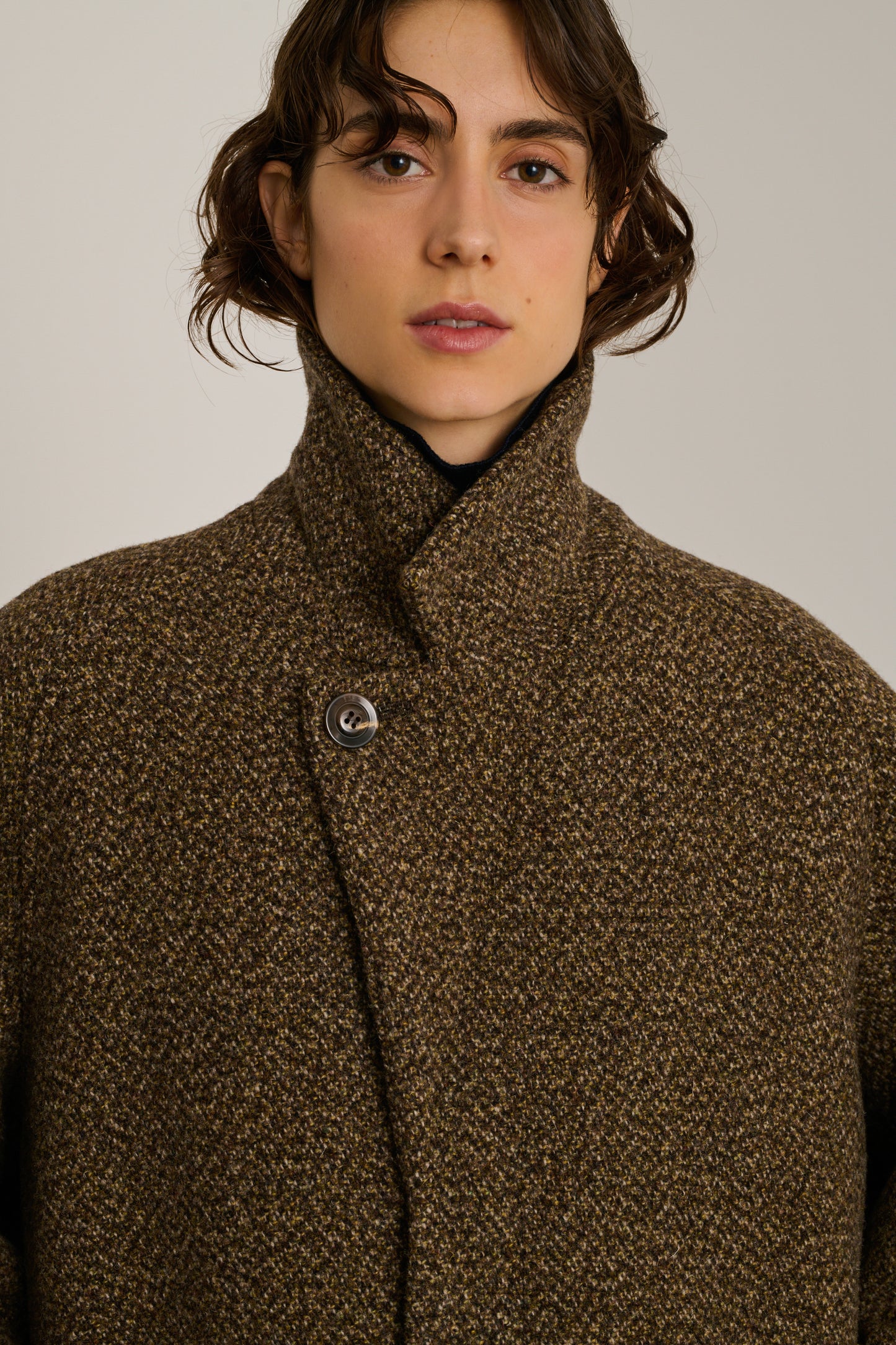 Manteau Brighton - Marron/Noir - Laine - Femme