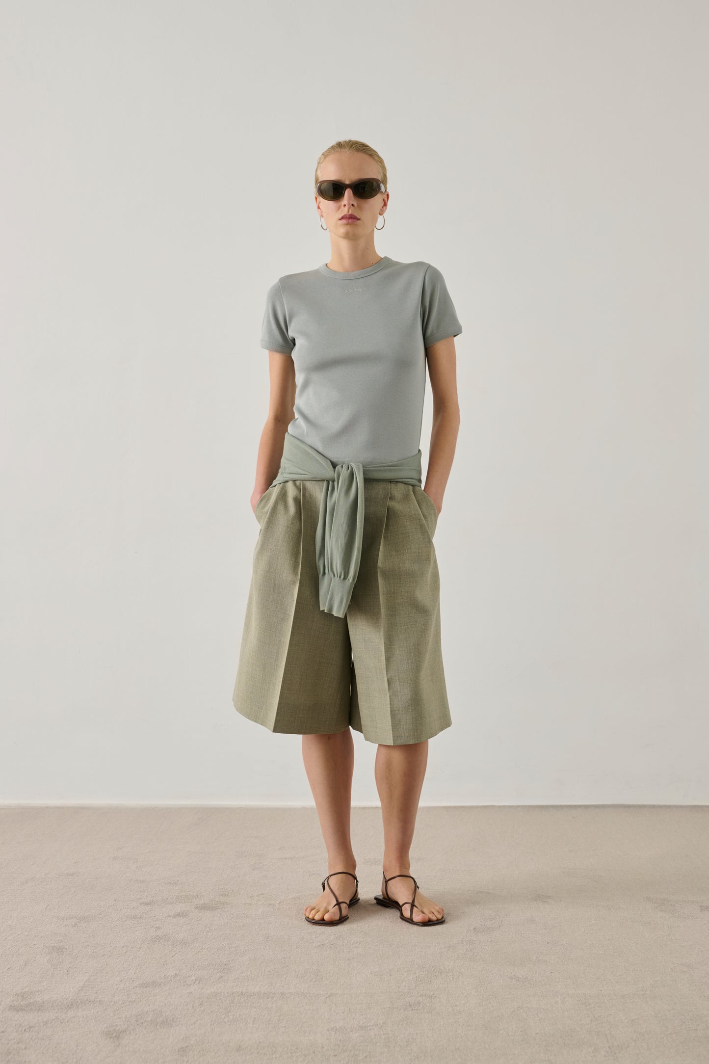 Bermuda shorts Imogen - Almond - Cotton - Women