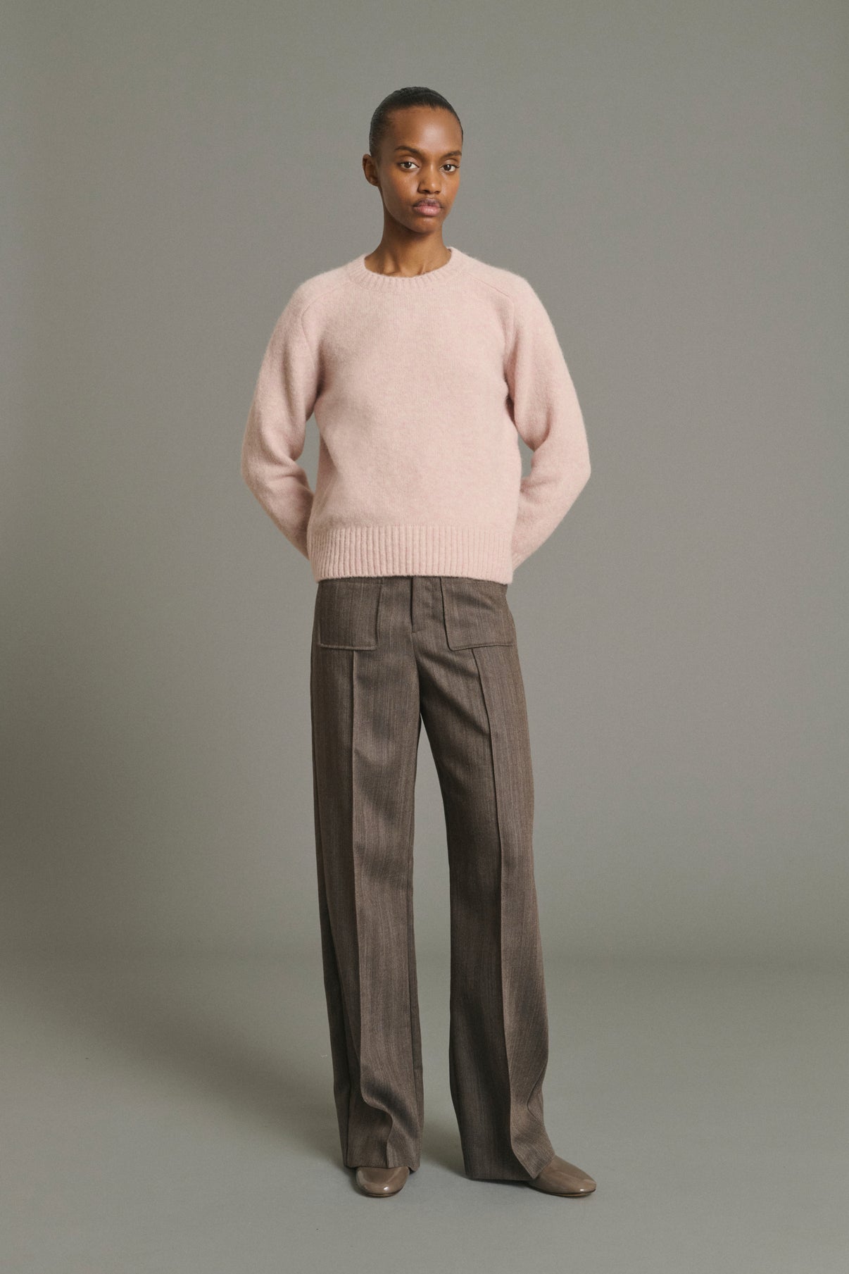 Pullover Envie - Blassrosa - Wolle - Damen vue 3