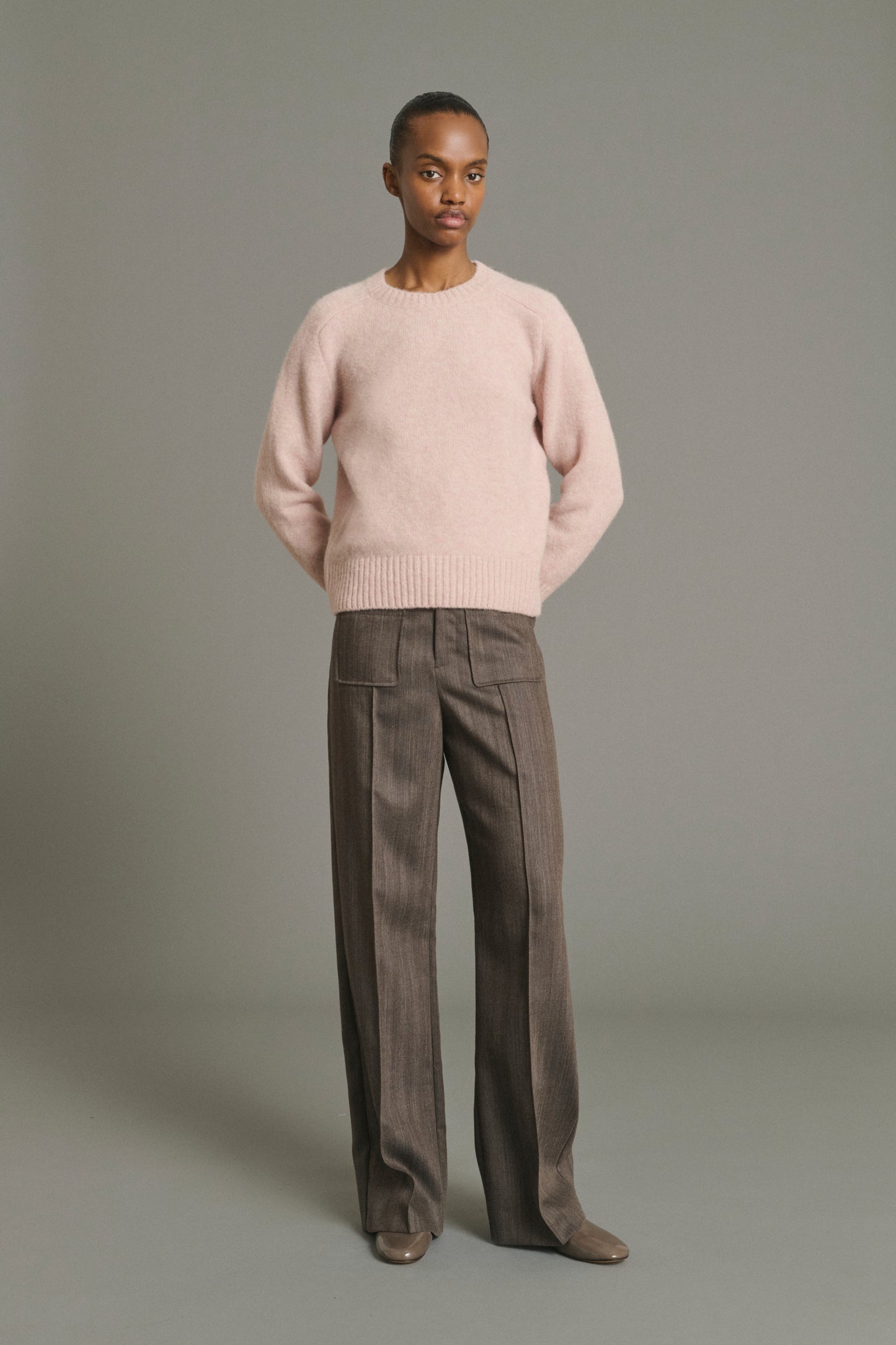 Pullover Envie - Blassrosa - Wolle - Damen