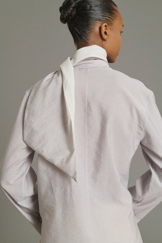 Bluse Leonore – Parmagrau – Damen