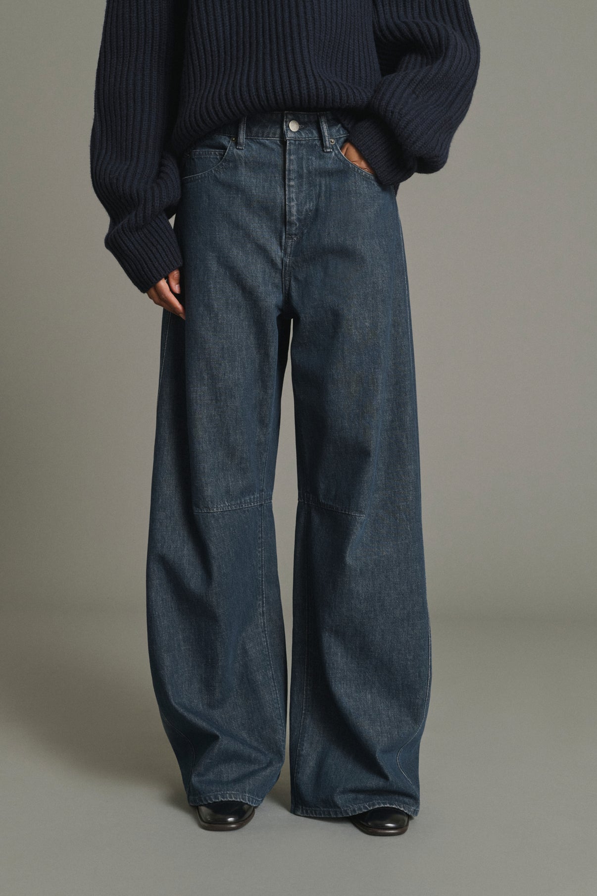 Jeans Gaspard – Bleu Gris – Baumwolle – Damen vue 3