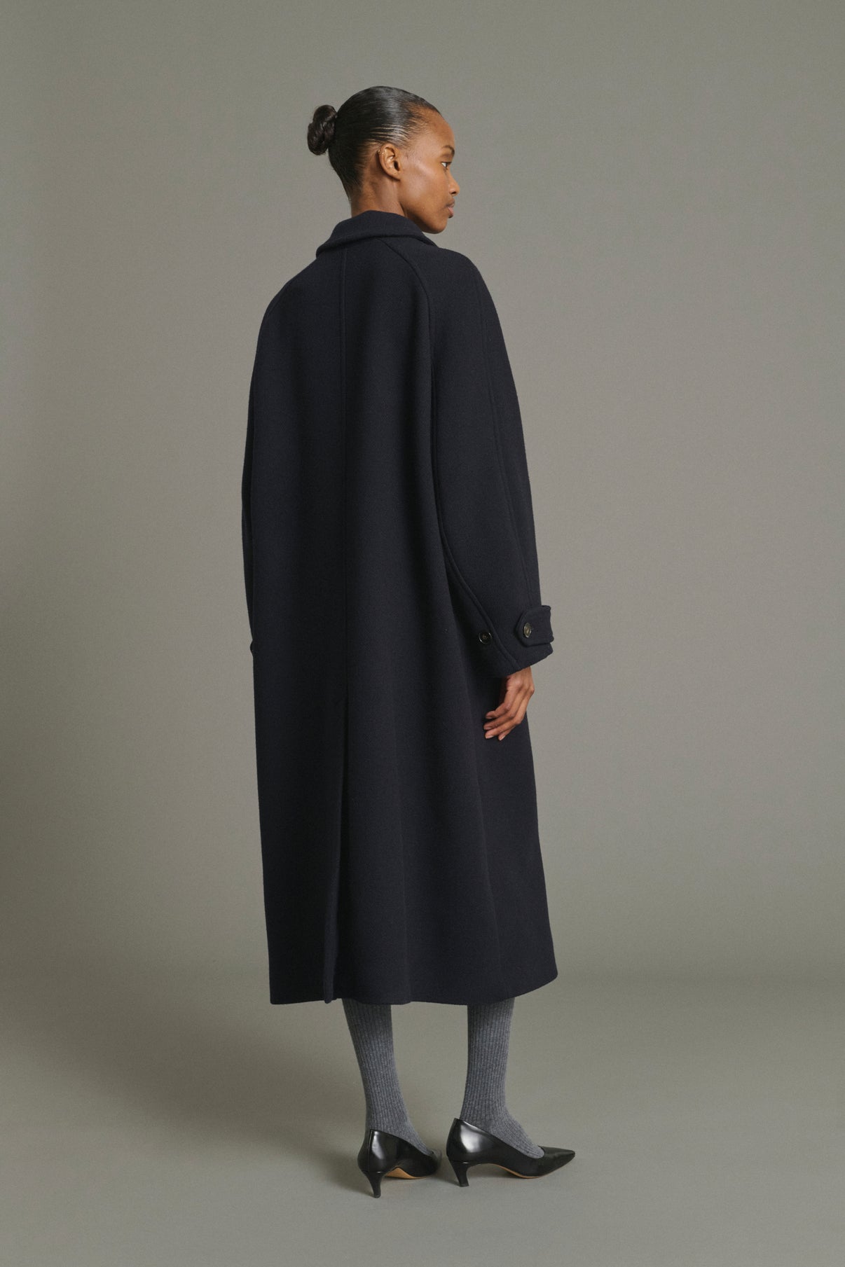 Mantel Berlin - Navy - Wolle - Damen vue 2