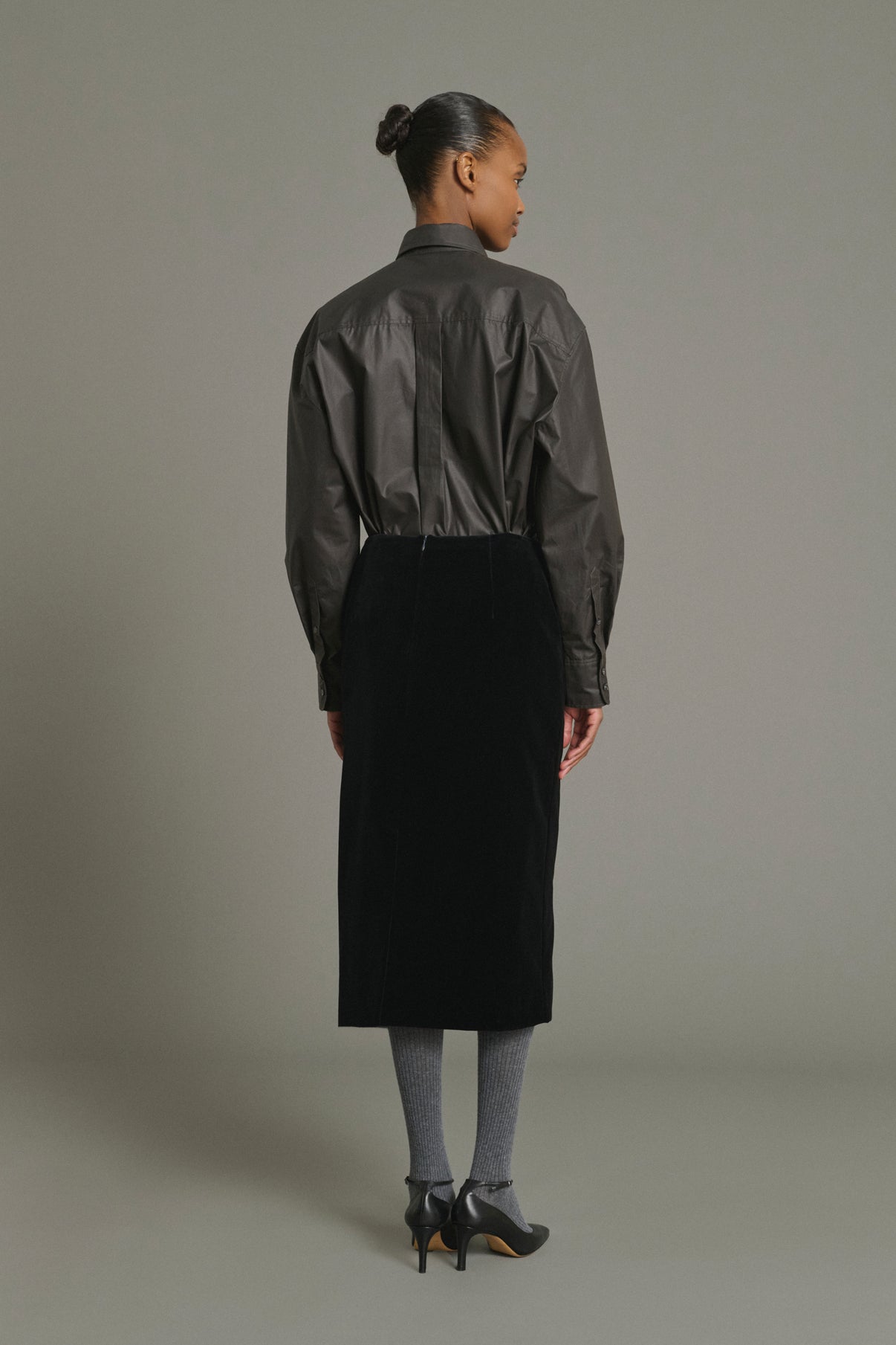 Flavia skirt - Black - Cotton - Women vue 2