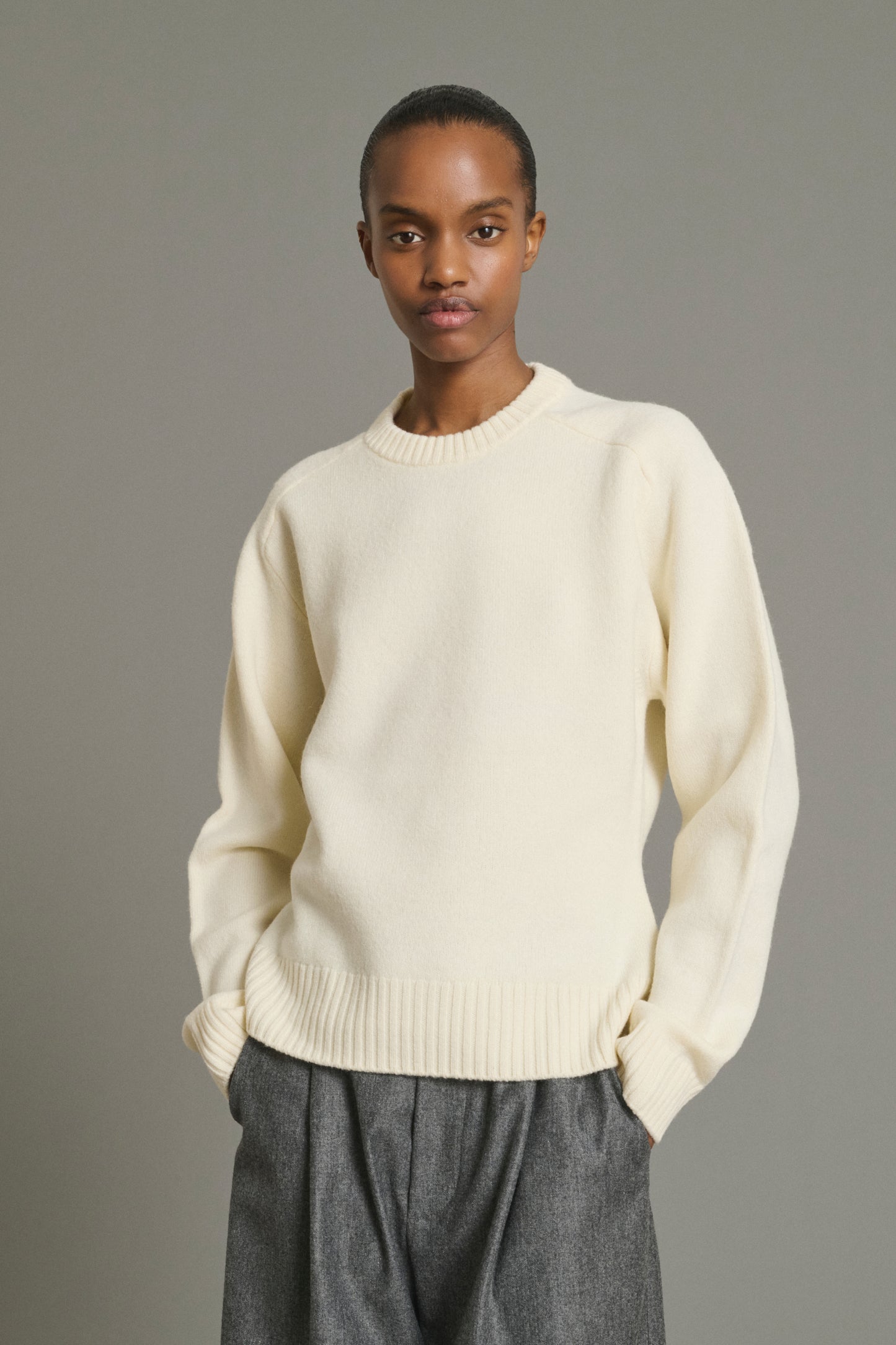 Pullover Jeremie - Ecru - Merino Wool - Women