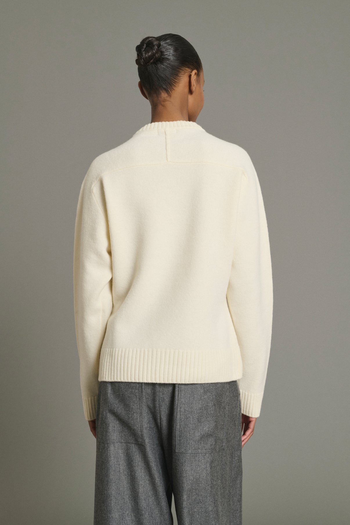 Pullover Jeremie - Ecru - Merino Wool - Women vue 4