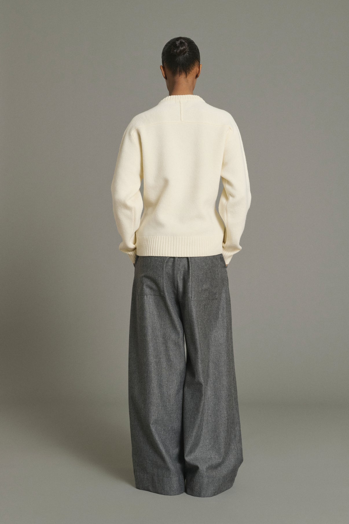 Pullover Jeremie - Ecru - Merino Wool - Women vue 2