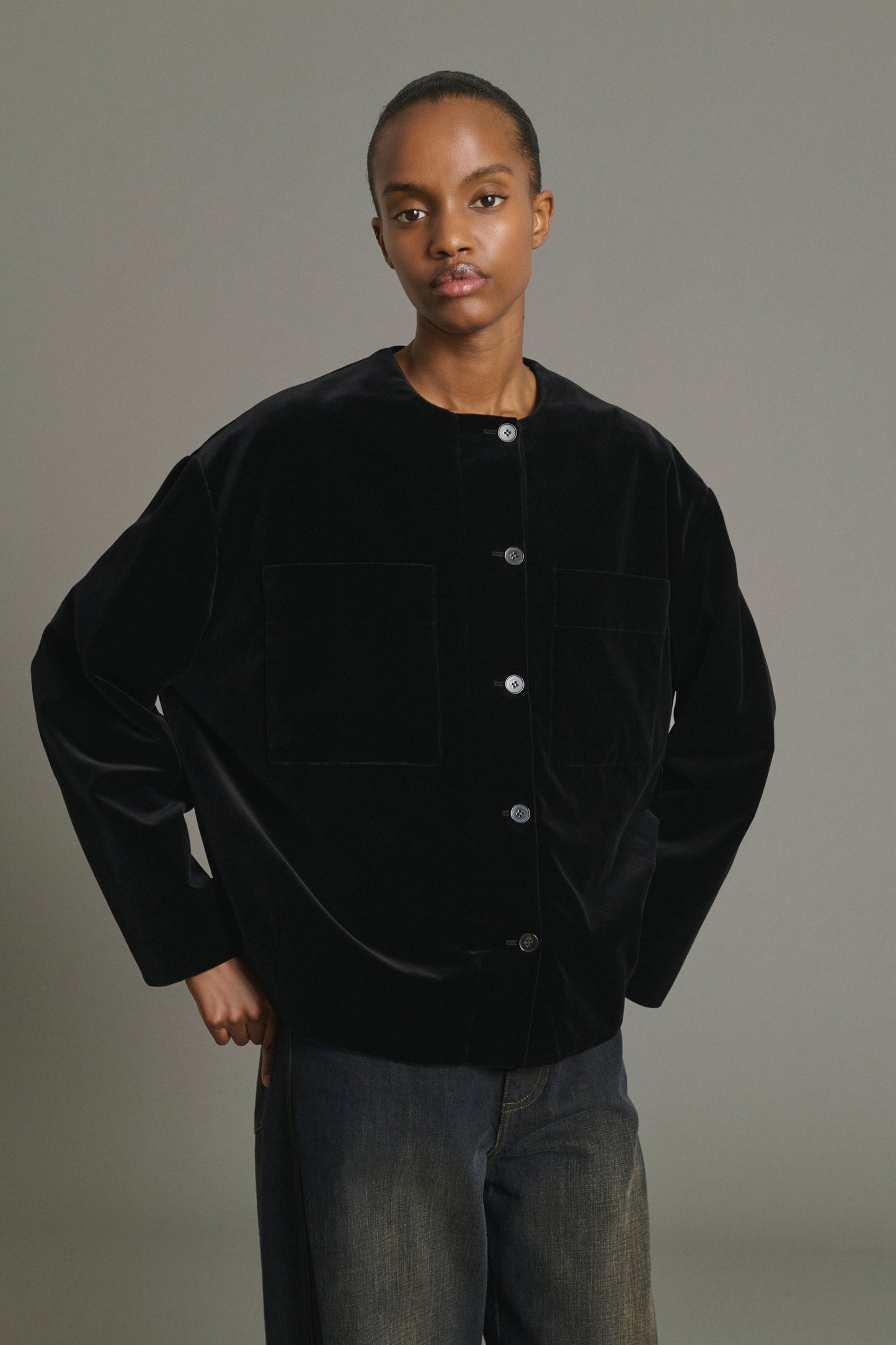 Louis Jacket - Black - Cotton - Women