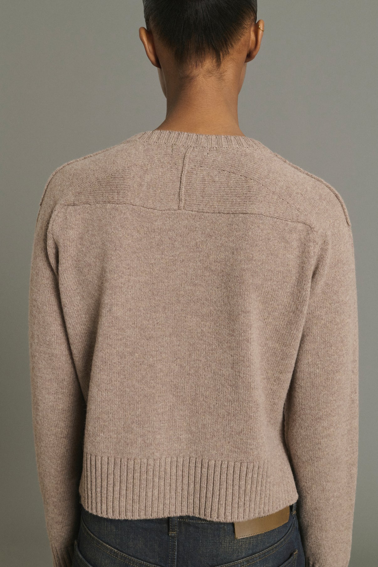 Cardigan Virginia – Beige Chiné – Merinowolle – Damen vue 2