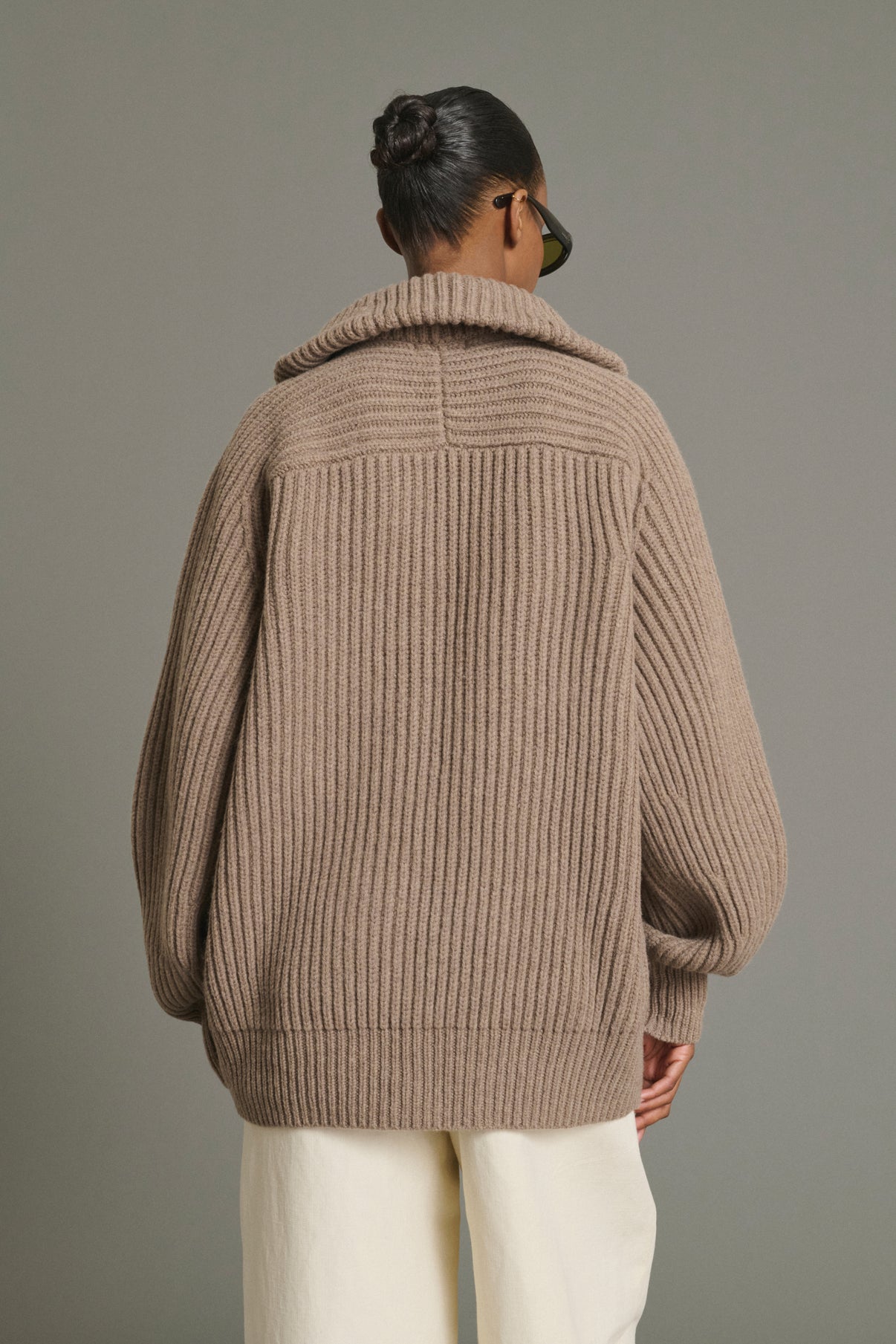 Jasper Jacket - Beige Chiné - Merino Wool - Women vue 5