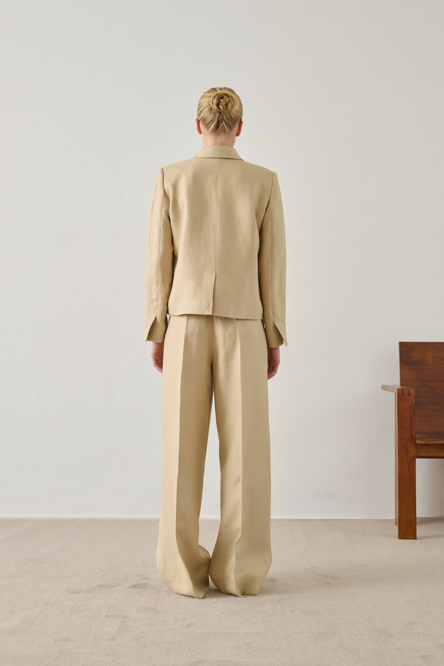 Veste Hespera - Beige Poudre - Lin - Femme