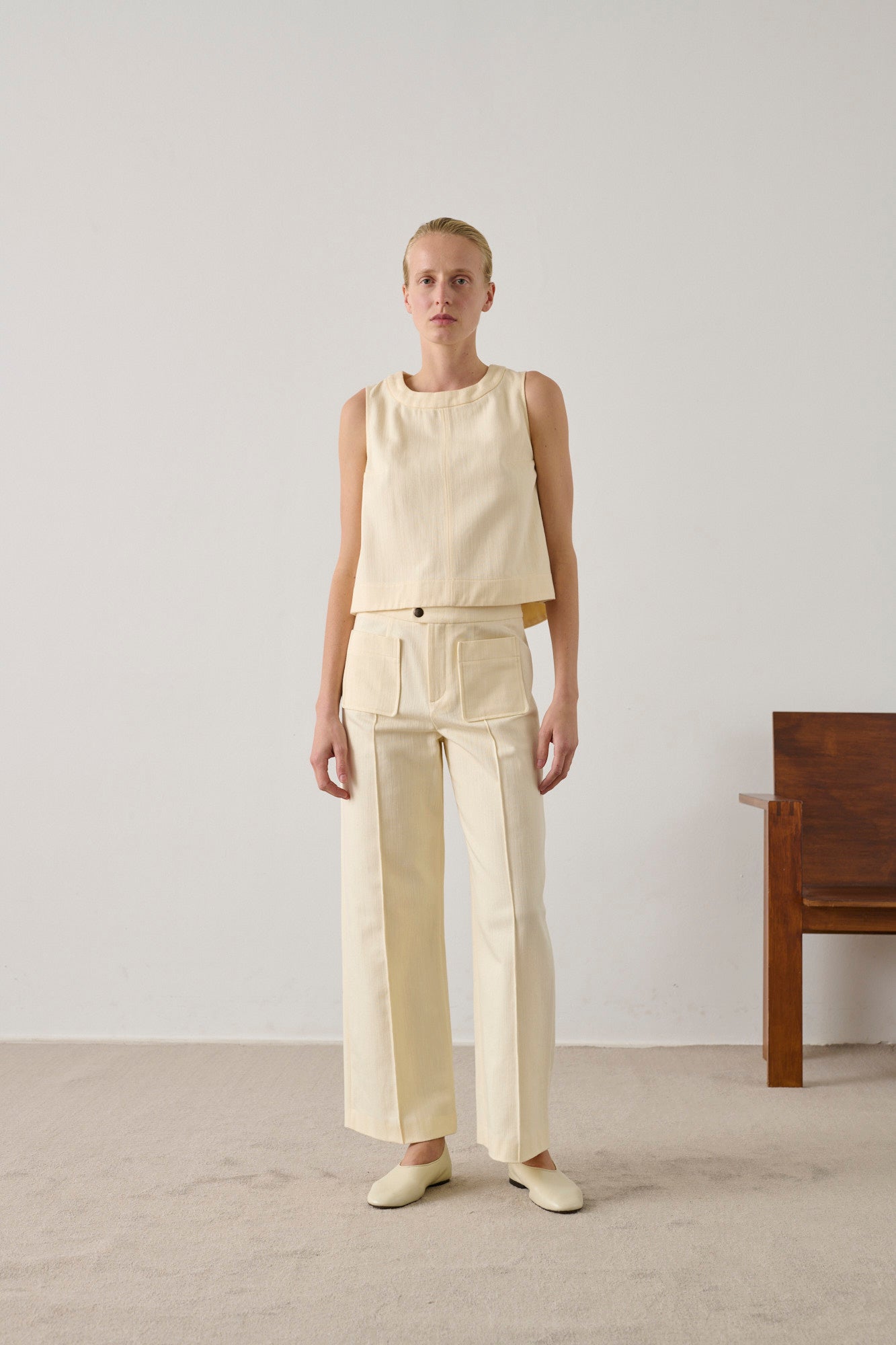 Hose Harry - Ecru - Baumwolle - Damen