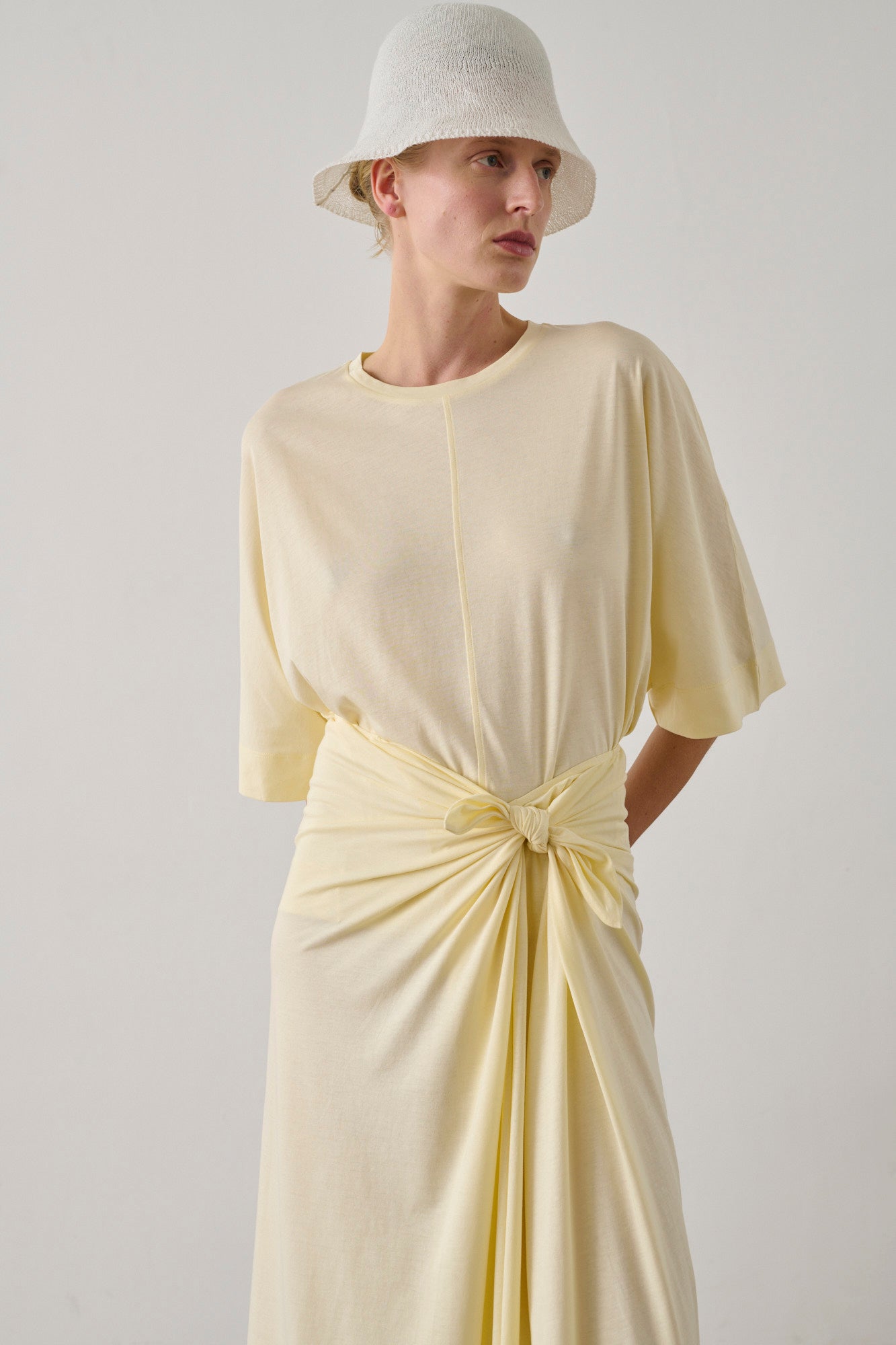 Tee-Shirt Helsinki - Jaune Pâle - Coton - Femme