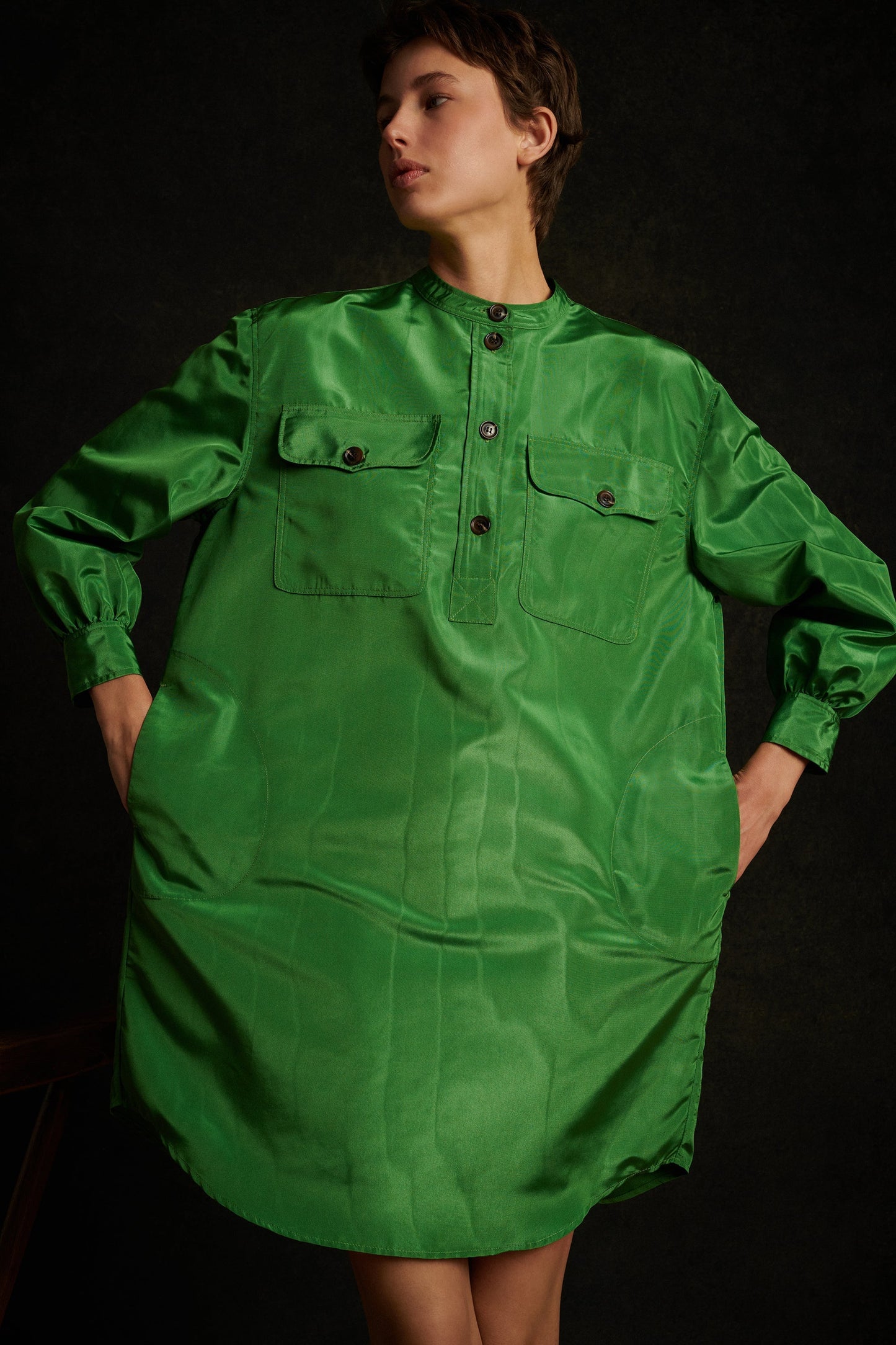 PLAISANCE GREEN DRESS