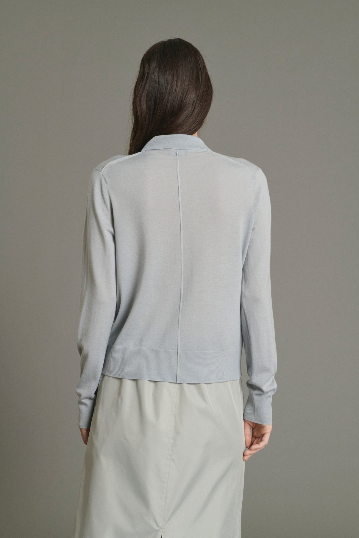 Cardigan Hailey - Hellblau - Merinowolle - Damen vue 4
